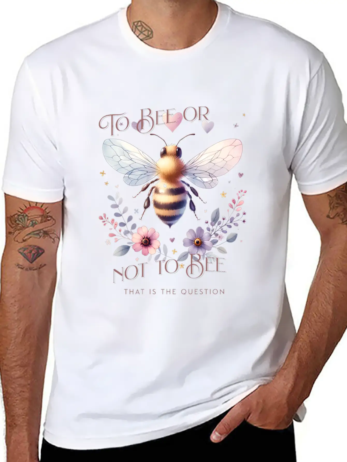 To Bee Or Not To Bee That Is The Question Classic Fit Graphic Tee For Daily Comfort – Unisex Cotton Shirt