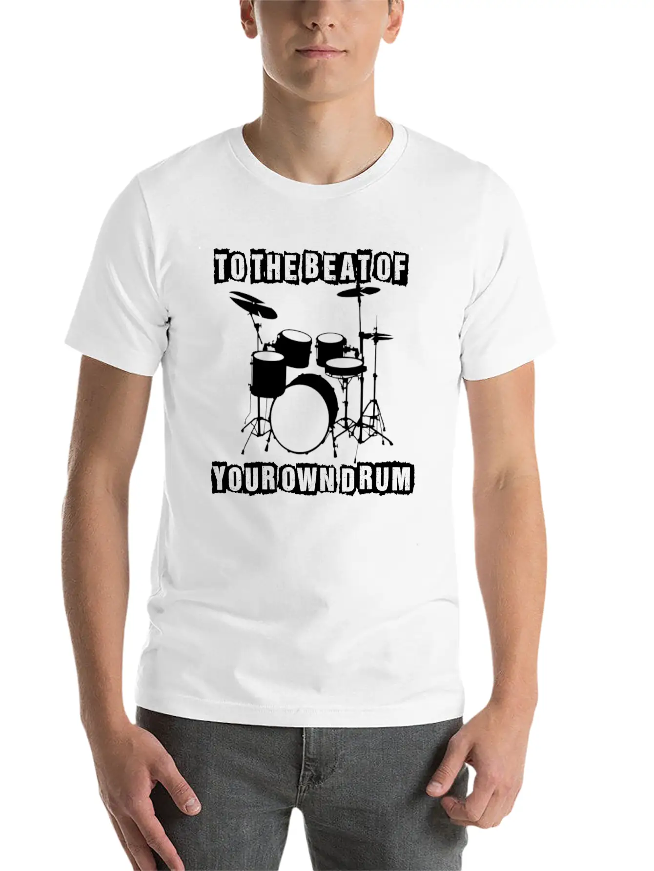 TO THE BEAT OF YOUR OWN DRUM Stylish Everyday T-Shirt – Unisex Basic Cotton Tee