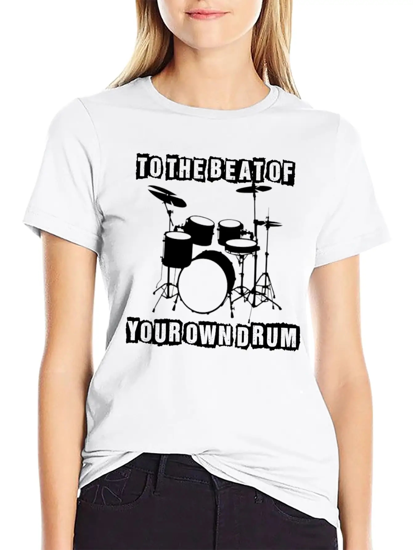 TO THE BEAT OF YOUR OWN DRUM Stylish Everyday T-Shirt – Unisex Basic Cotton Tee