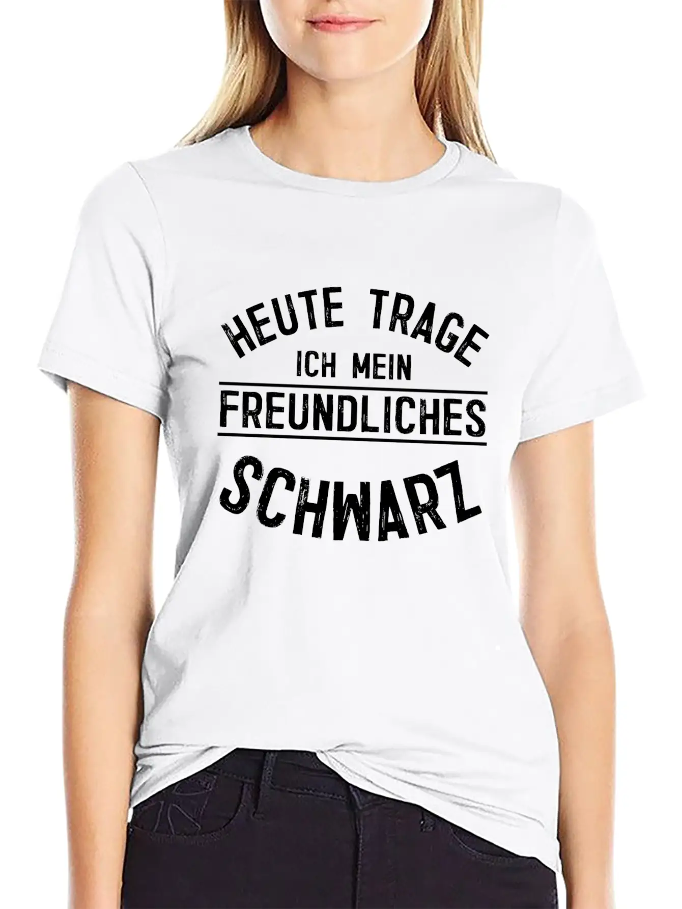 Today I'm Wearing My Friendly Black Punk Punk Lightweight Cotton T-Shirt – Daily Comfort Graphic Shirt