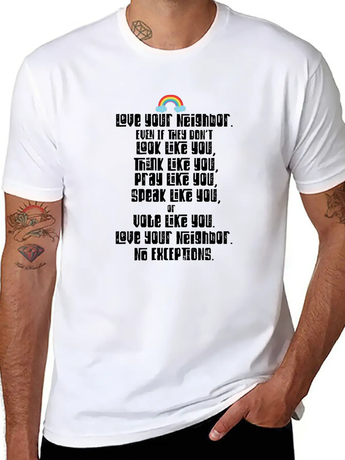 Tolerance Civil Rights Kindness Humanity Cool Gift Basic Graphic T-Shirt – Daily Comfort In Soft Cotton