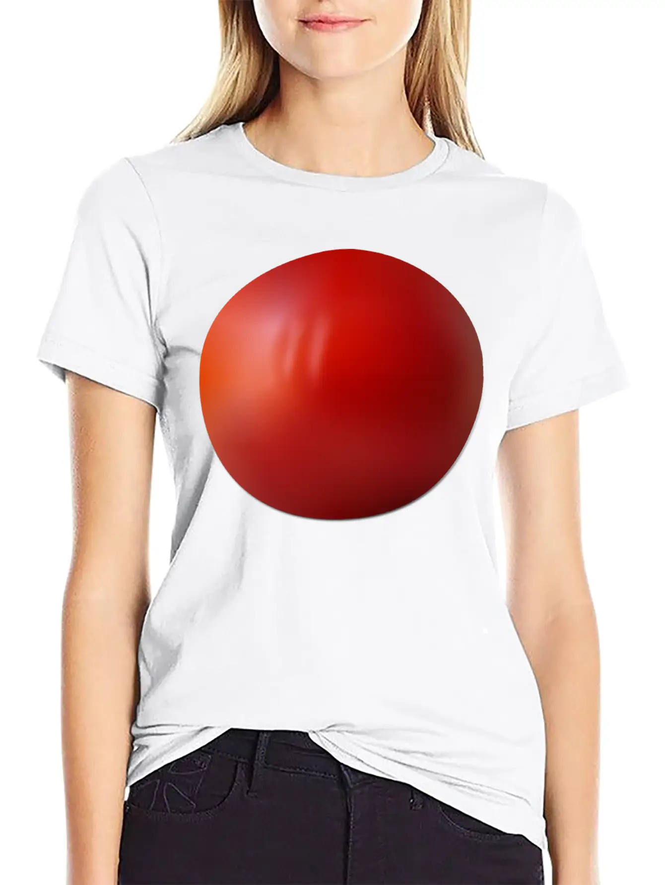 Tomato Mesh Gradient Relaxed Everyday Tee – Lightweight And Durable Cotton