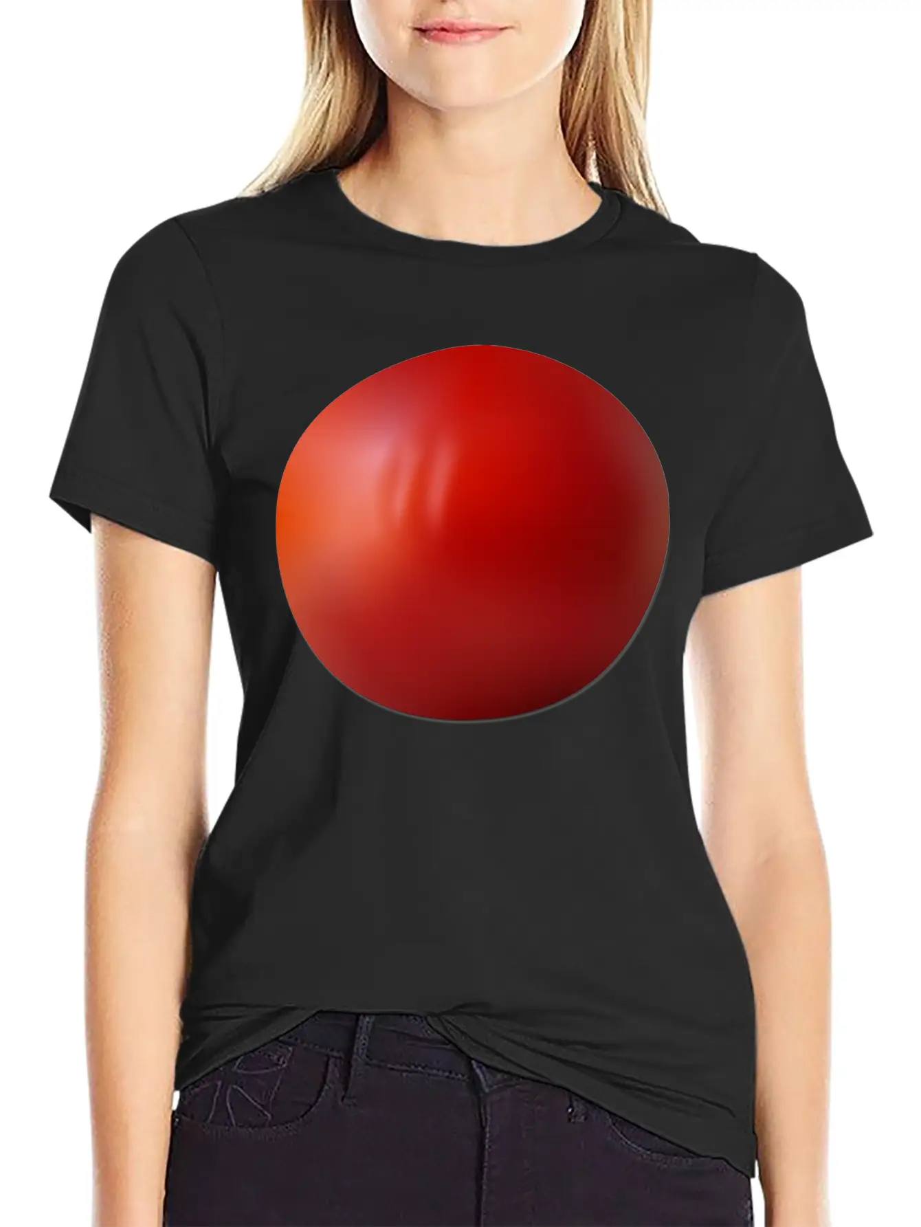 Tomato Mesh Gradient Relaxed Everyday Tee – Lightweight And Durable Cotton