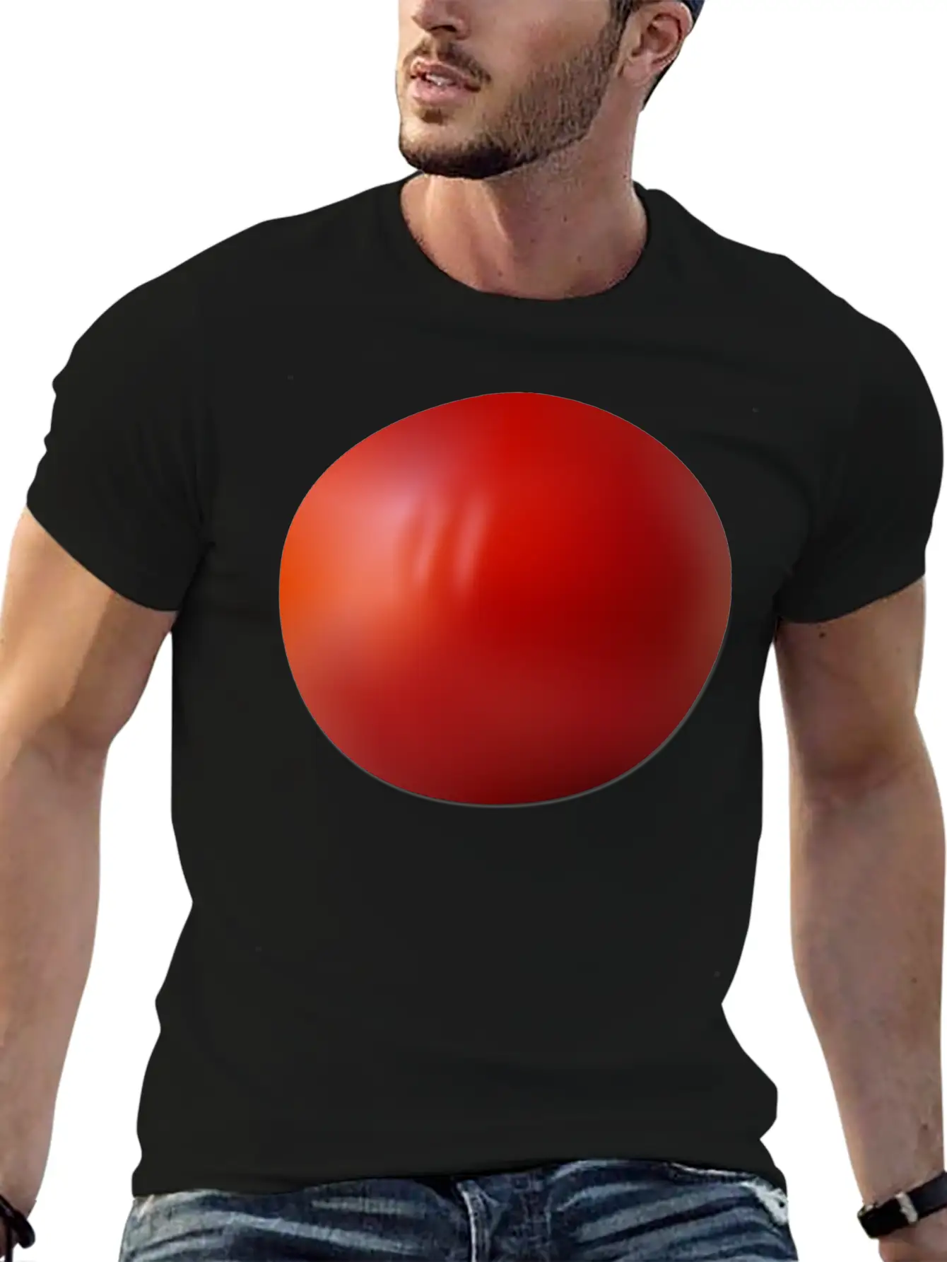 Tomato Mesh Gradient Relaxed Everyday Tee – Lightweight And Durable Cotton