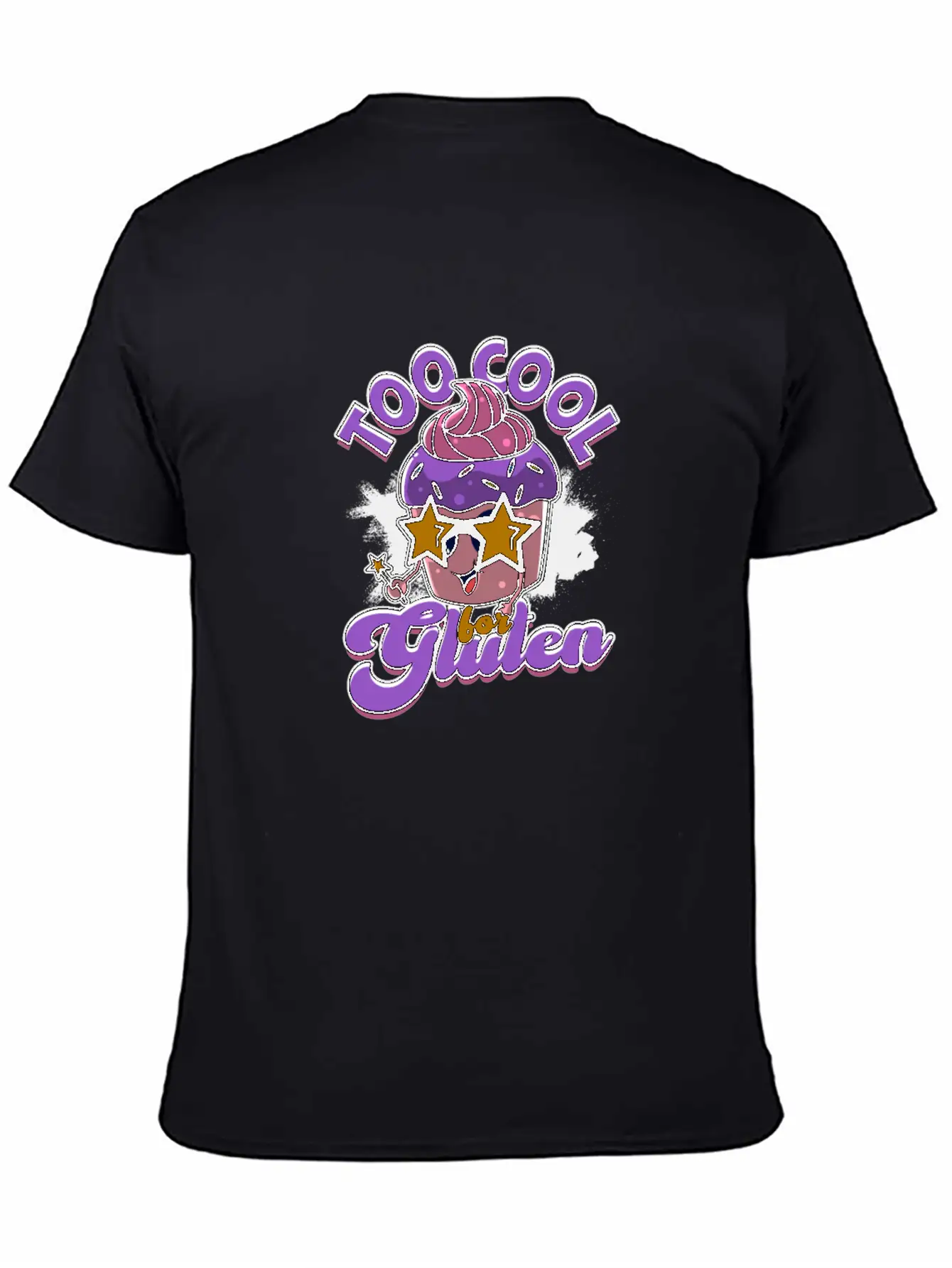 Too Cool For Gluten - Cupcake Modern Fit Casual T-Shirt – Clean And Versatile Design