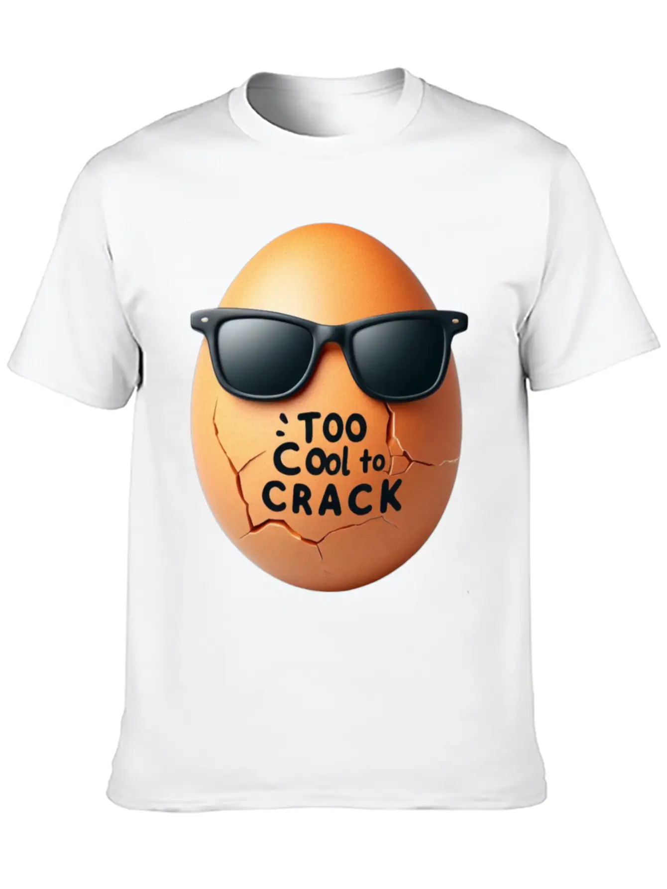 TOO COOL TO CRACK Comfortable Minimalist Graphic Tee – Summer Style Essential
