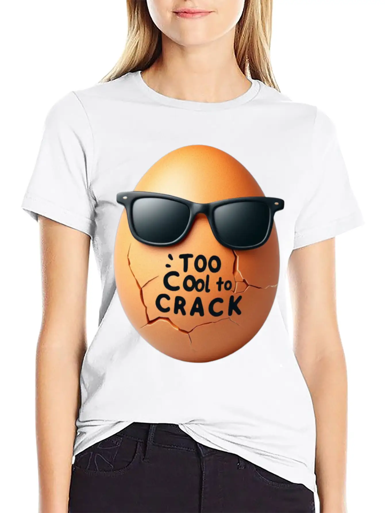 TOO COOL TO CRACK Comfortable Minimalist Graphic Tee – Summer Style Essential