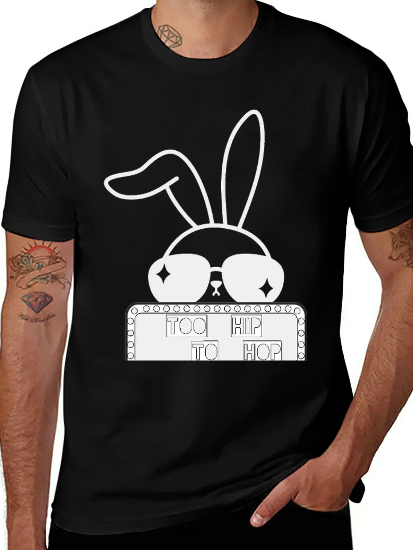 Too Hip To Hop Modern Fit Casual T-Shirt – Clean And Versatile Design
