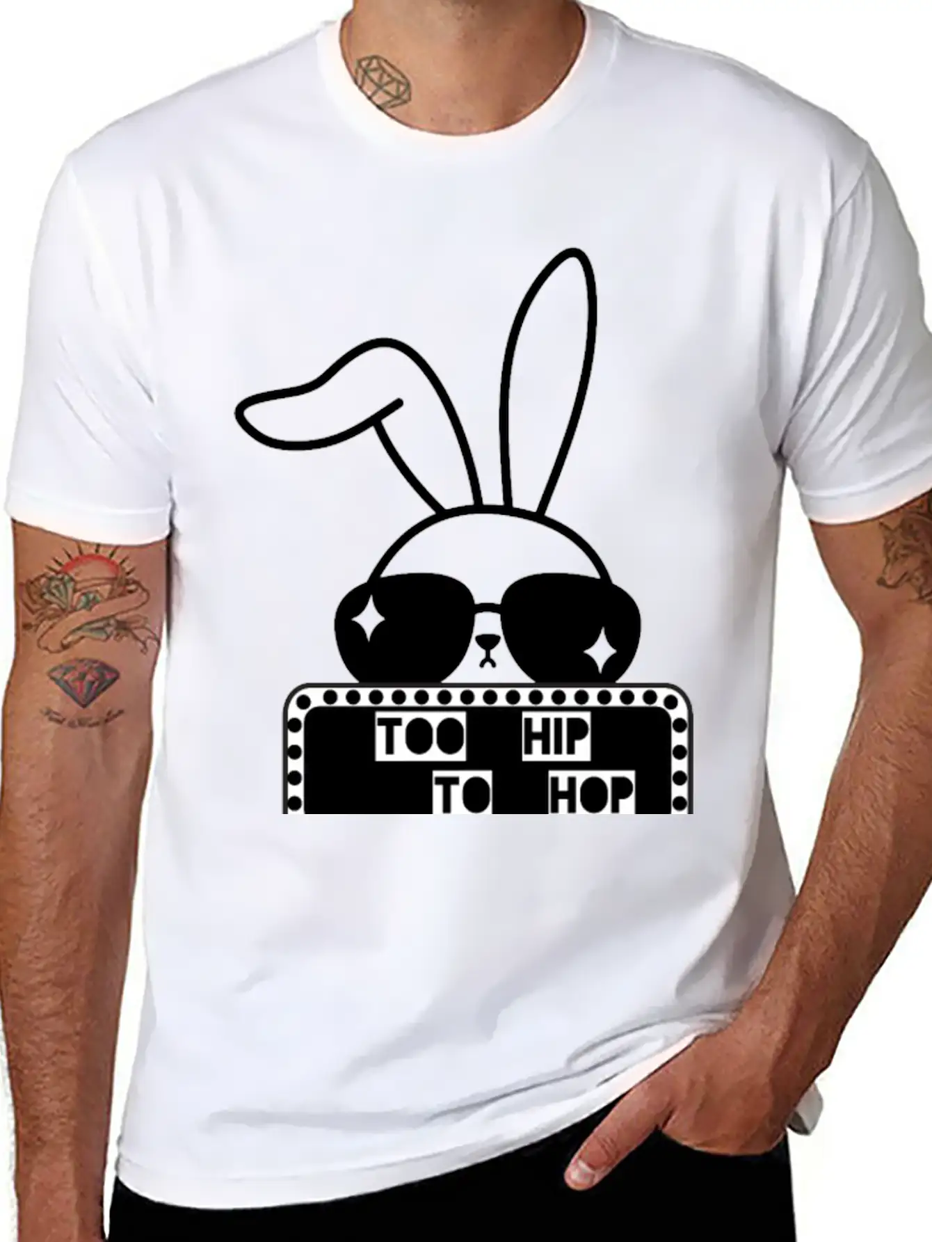Too Hip To Hop Modern Fit Casual T-Shirt – Clean And Versatile Design