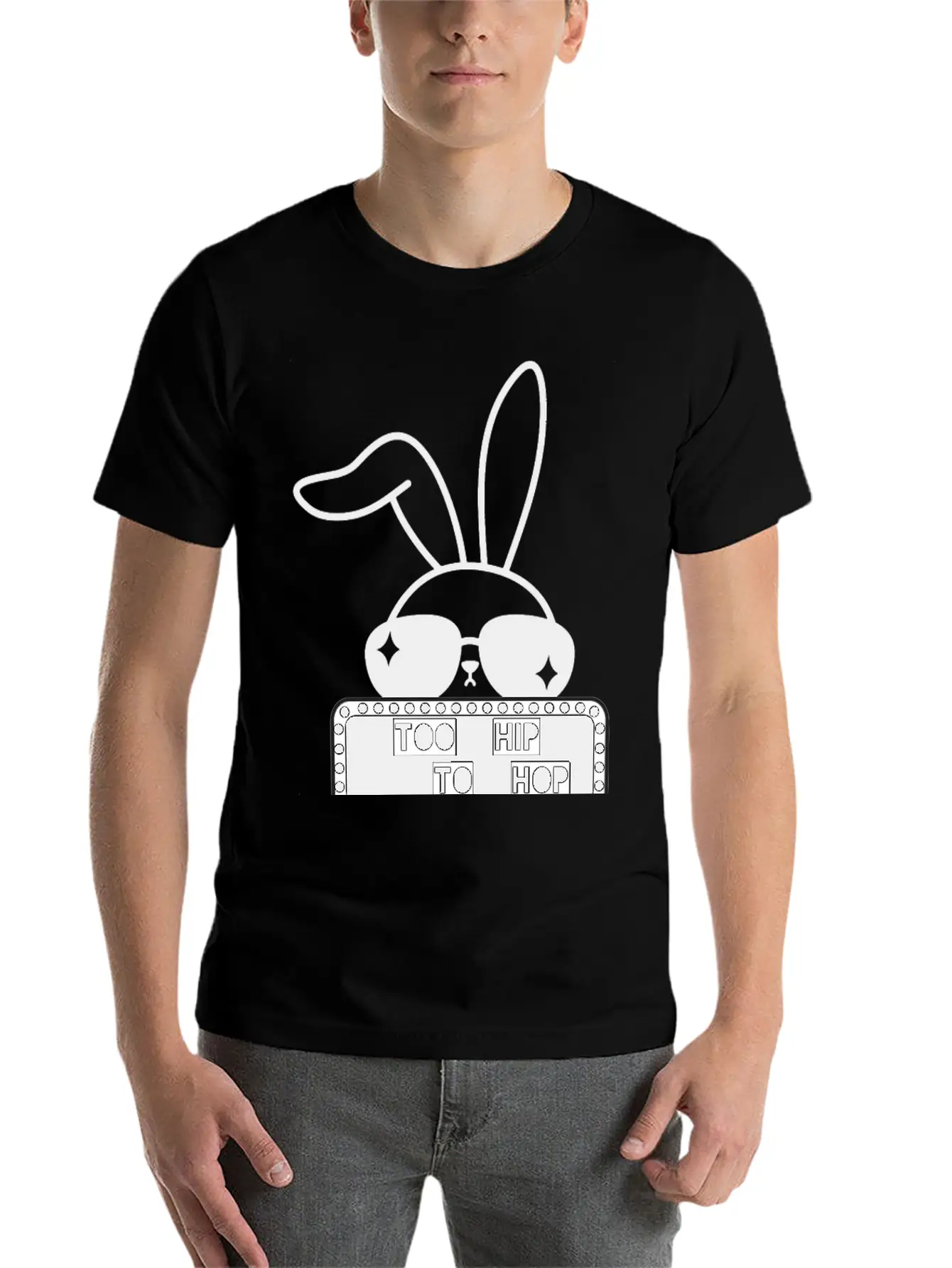 Too Hip To Hop Modern Fit Casual T-Shirt – Clean And Versatile Design