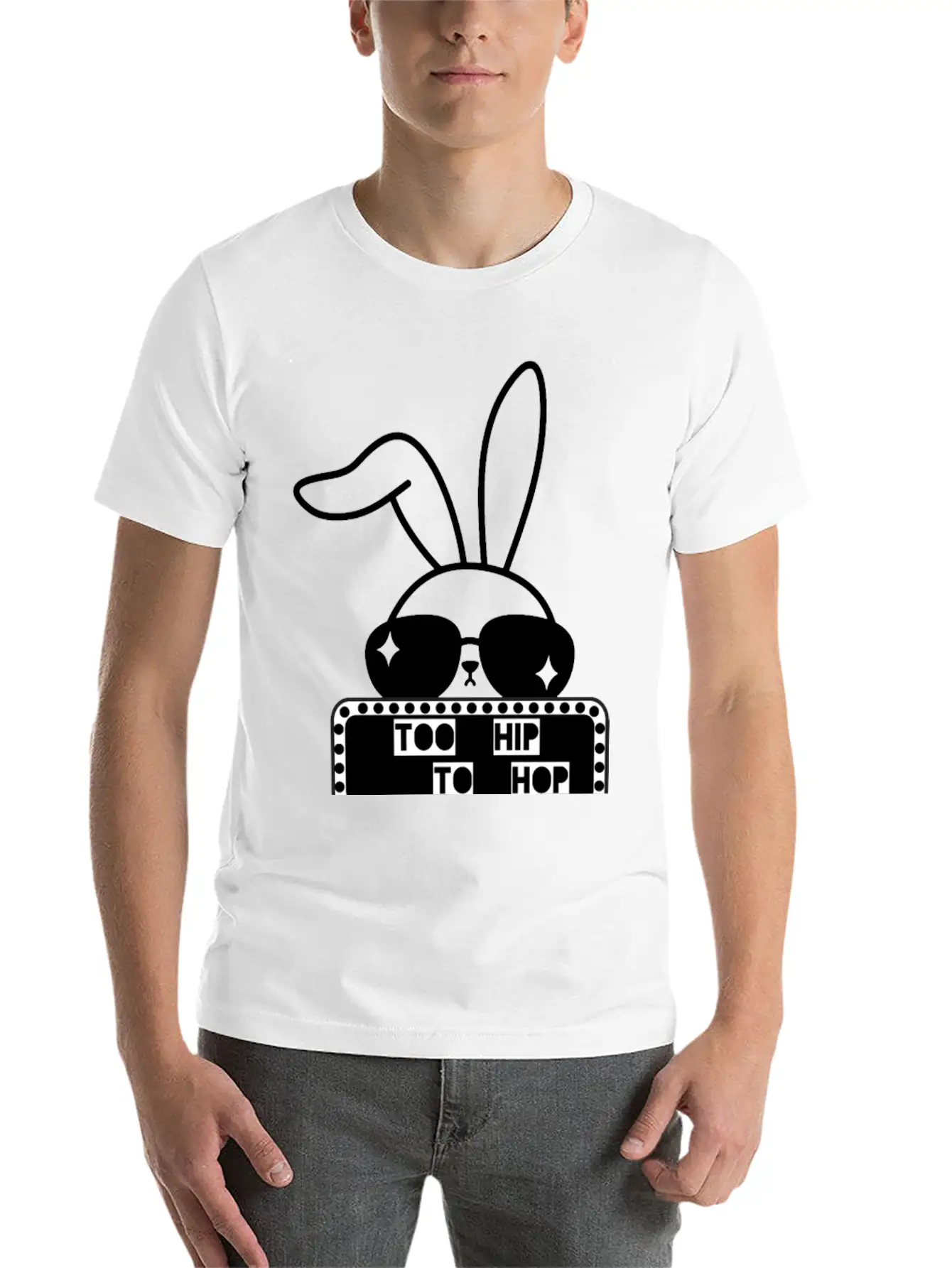 Too Hip To Hop Modern Fit Casual T-Shirt – Clean And Versatile Design