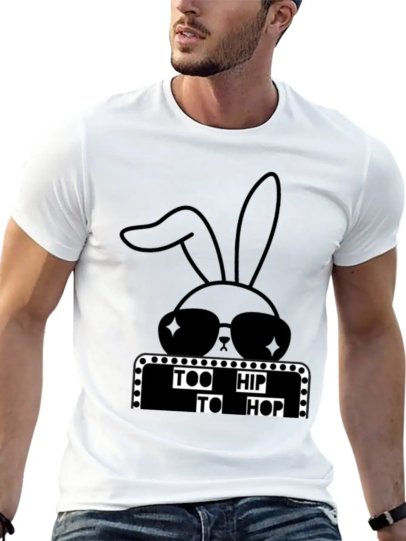 Too Hip To Hop Modern Fit Casual T-Shirt – Clean And Versatile Design