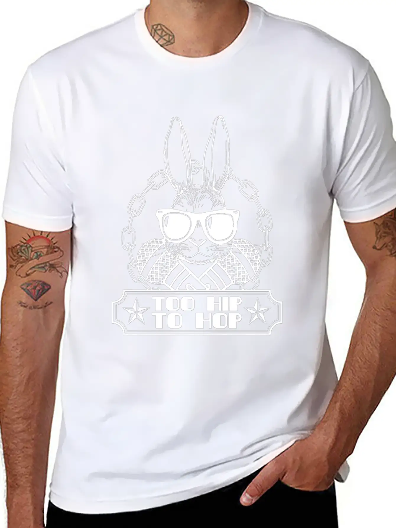 Too Hip To Hop Unisex Casual T-Shirt – Clean Design For Daily Comfort