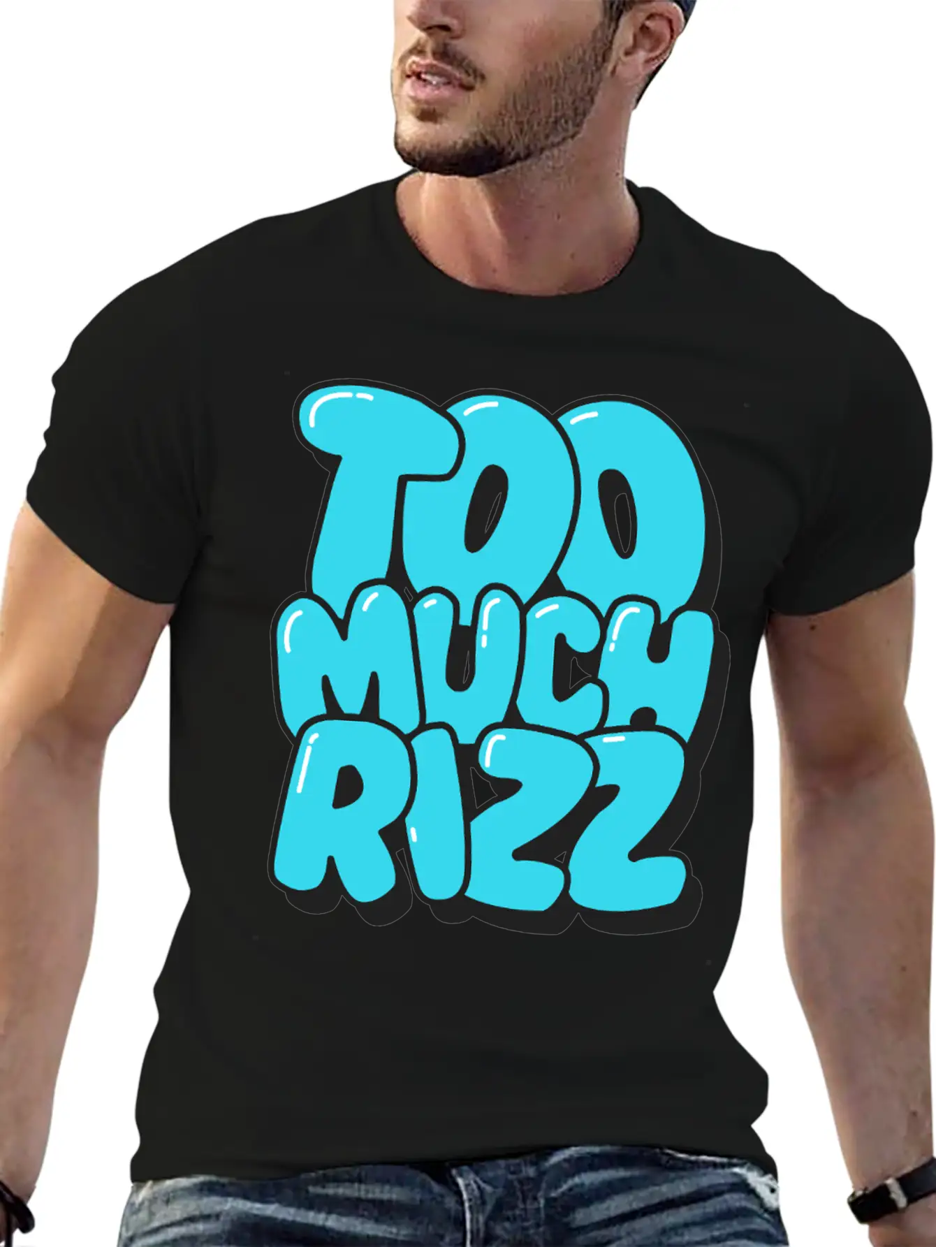 Too Much Rizz – Unstoppable Charm Essential Cotton Tee For Daily Outfits – Unisex Style