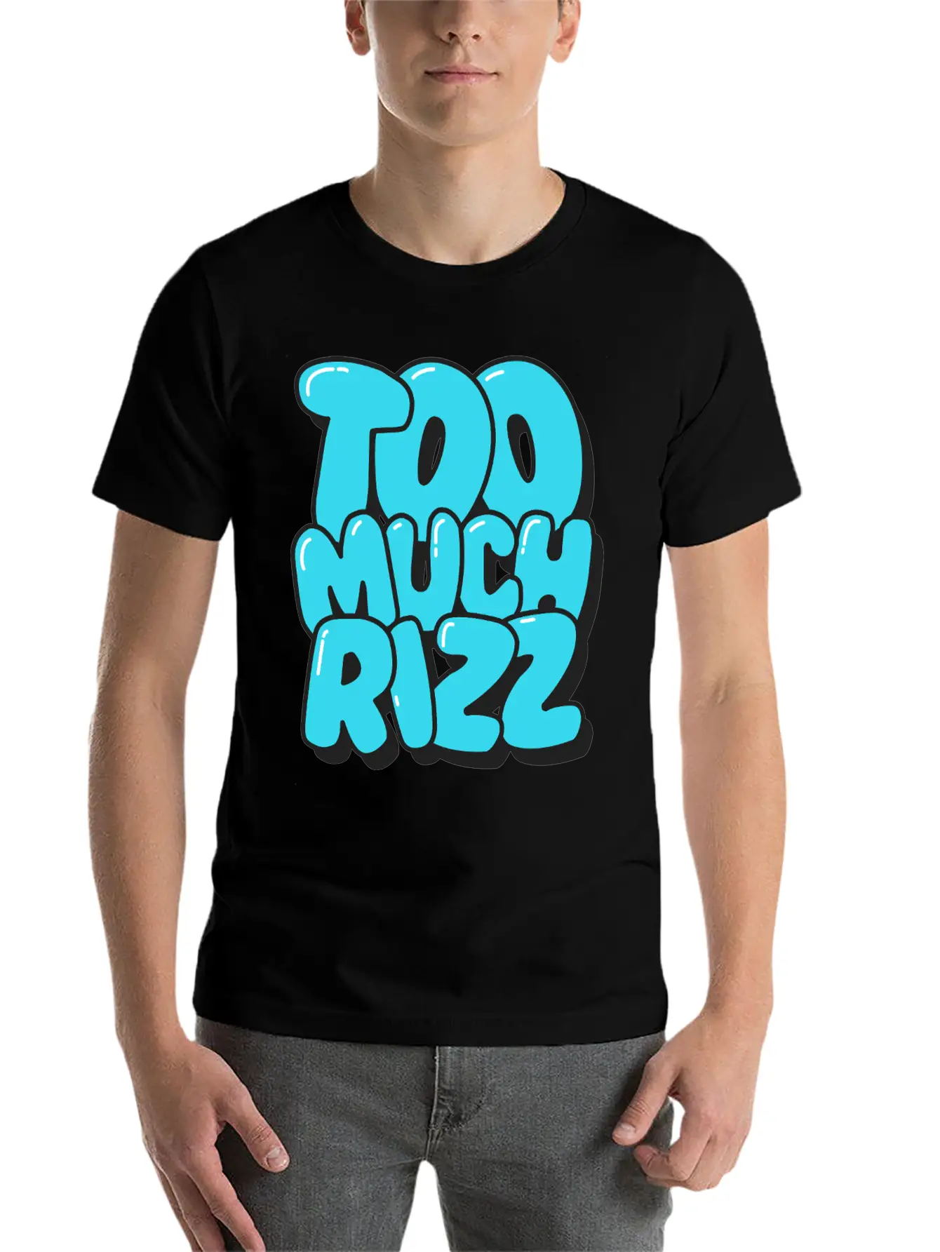Too Much Rizz – Unstoppable Charm Essential Cotton Tee For Daily Outfits – Unisex Style