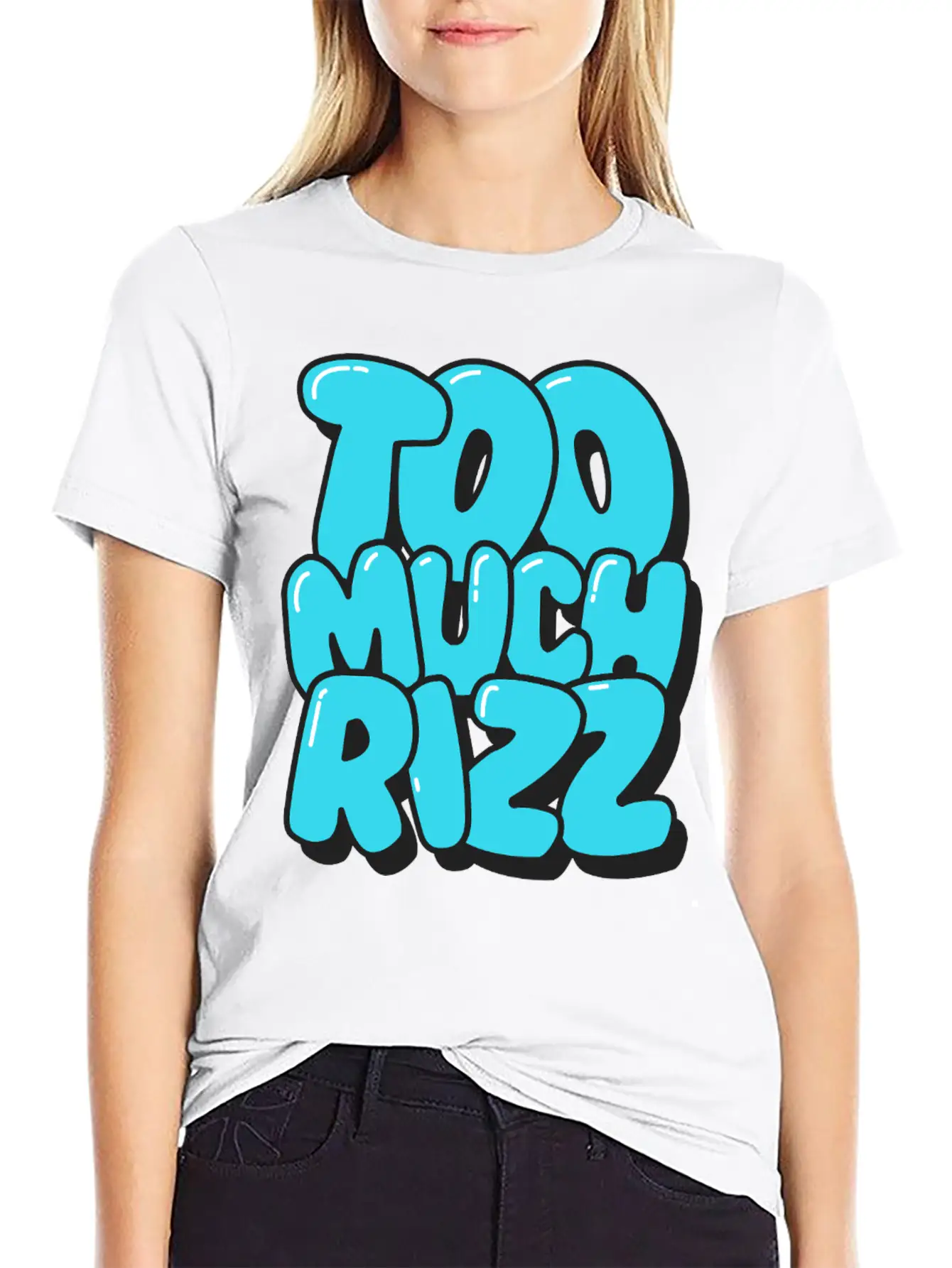 Too Much Rizz – Unstoppable Charm Essential Cotton Tee For Daily Outfits – Unisex Style