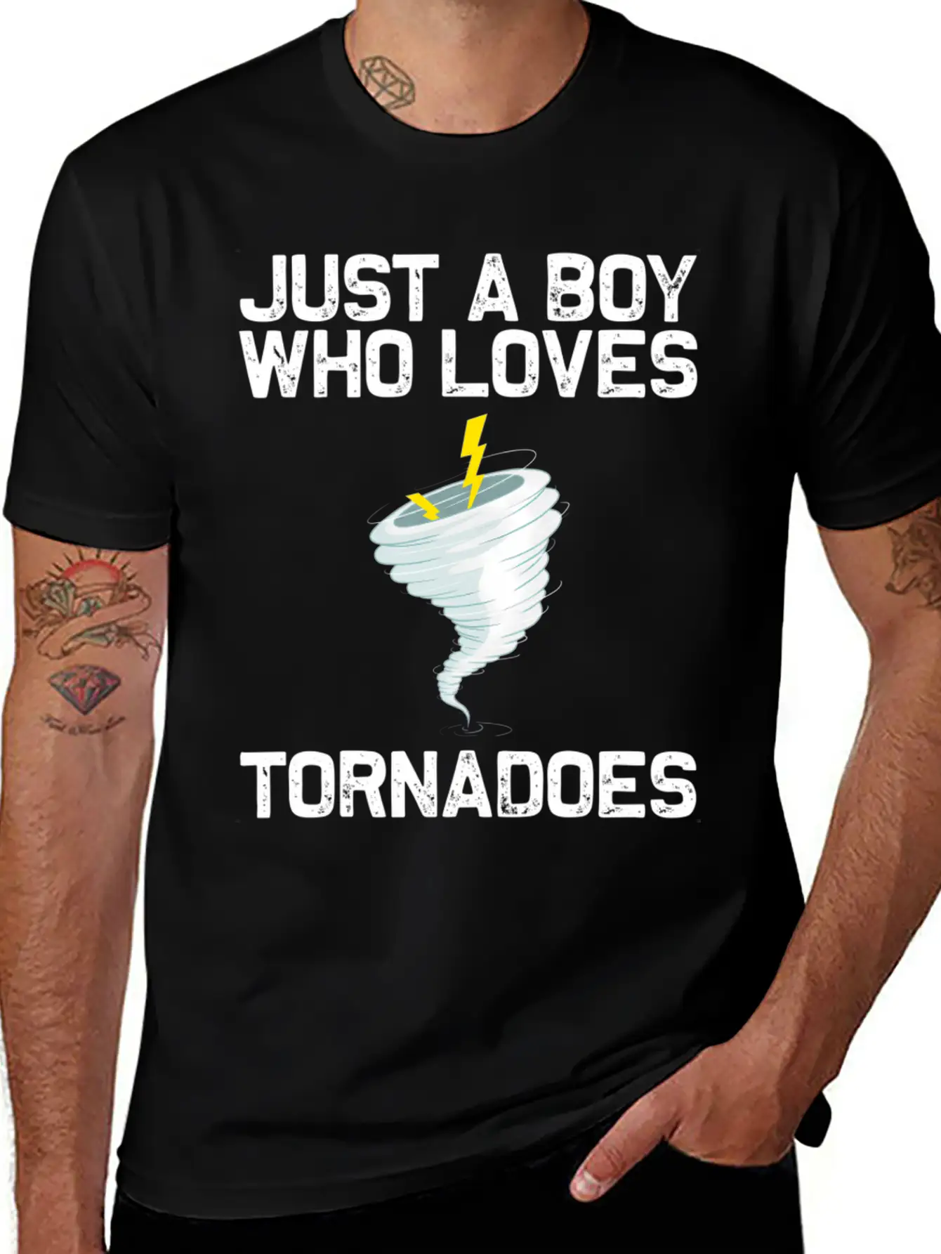 Tornado For Hurricane Weather Chaser Lightweight Cotton T-Shirt – Daily Comfort Graphic Shirt
