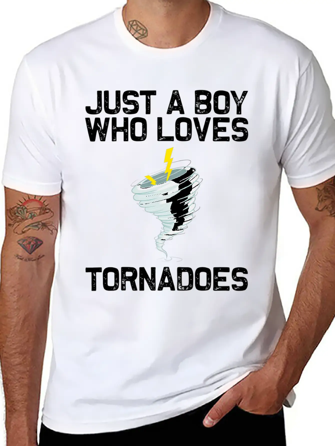 Tornado For Hurricane Weather Chaser Lightweight Cotton T-Shirt – Daily Comfort Graphic Shirt