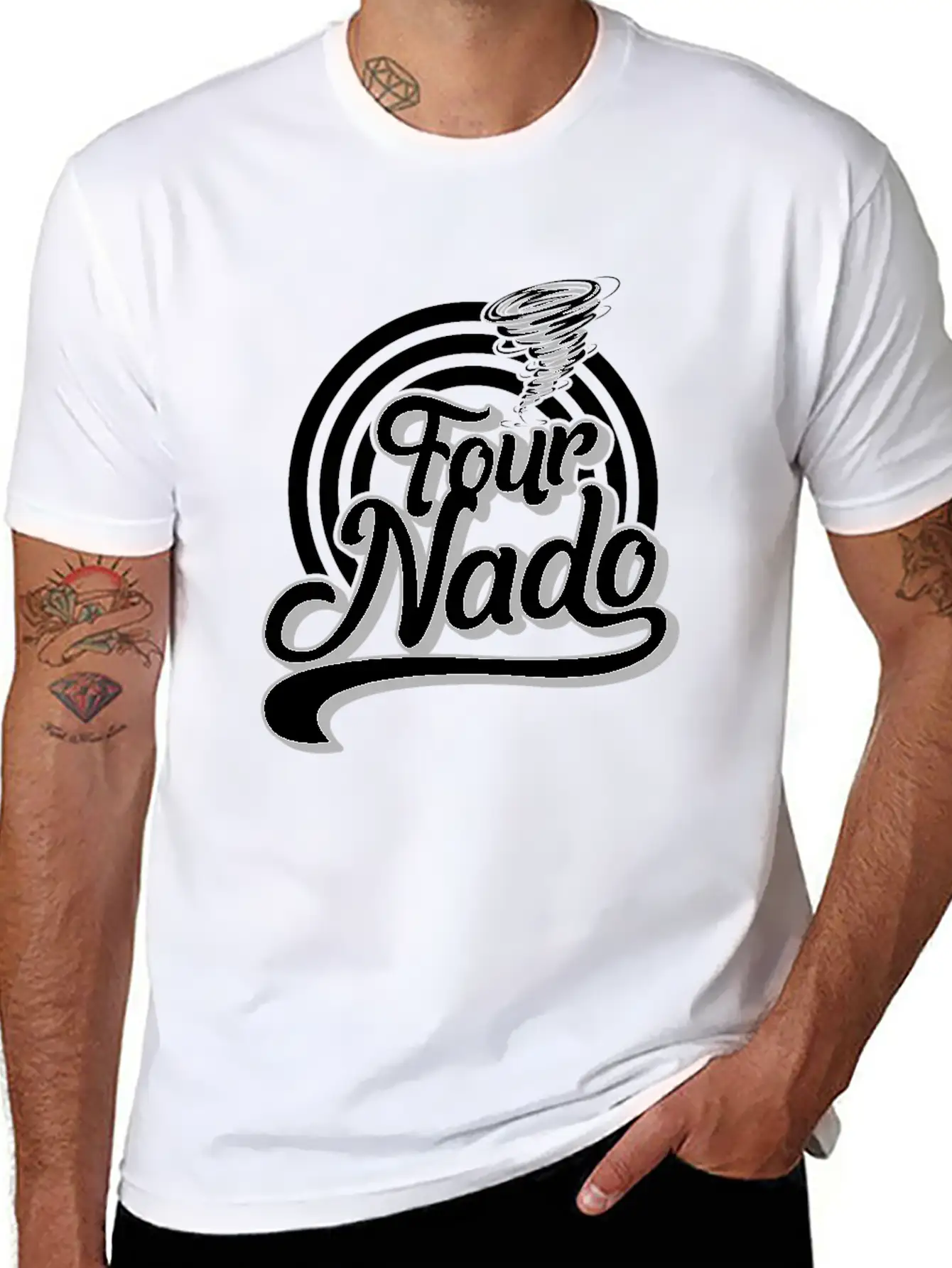 Tornado Kid Shirt, Four Nado Tee, Meteorologist Lightweight Cotton T-Shirt – Daily Comfort Graphic Shirt
