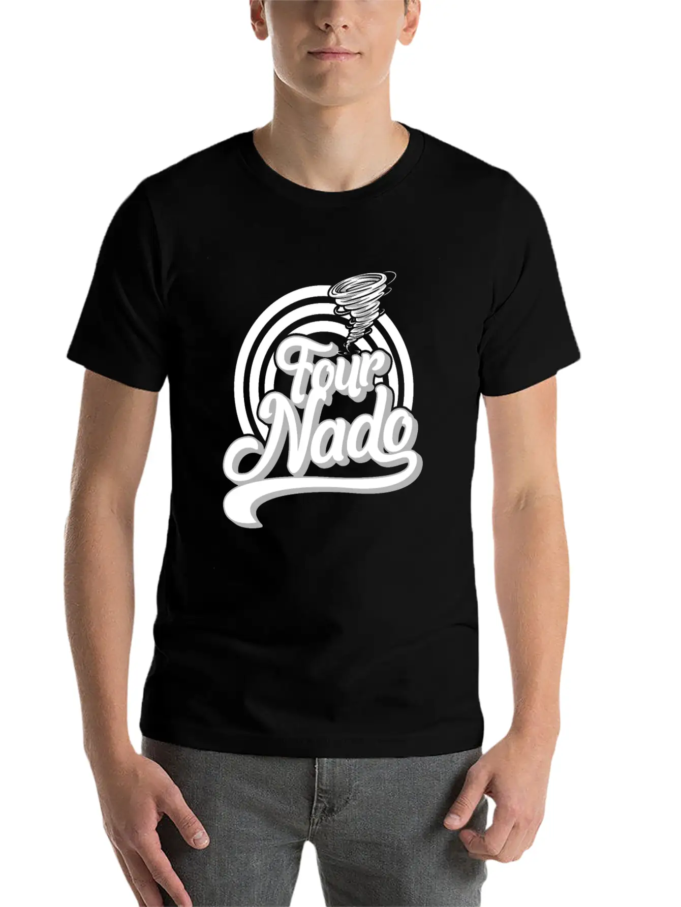 Tornado Kid Shirt, Four Nado Tee, Meteorologist Lightweight Cotton T-Shirt – Daily Comfort Graphic Shirt