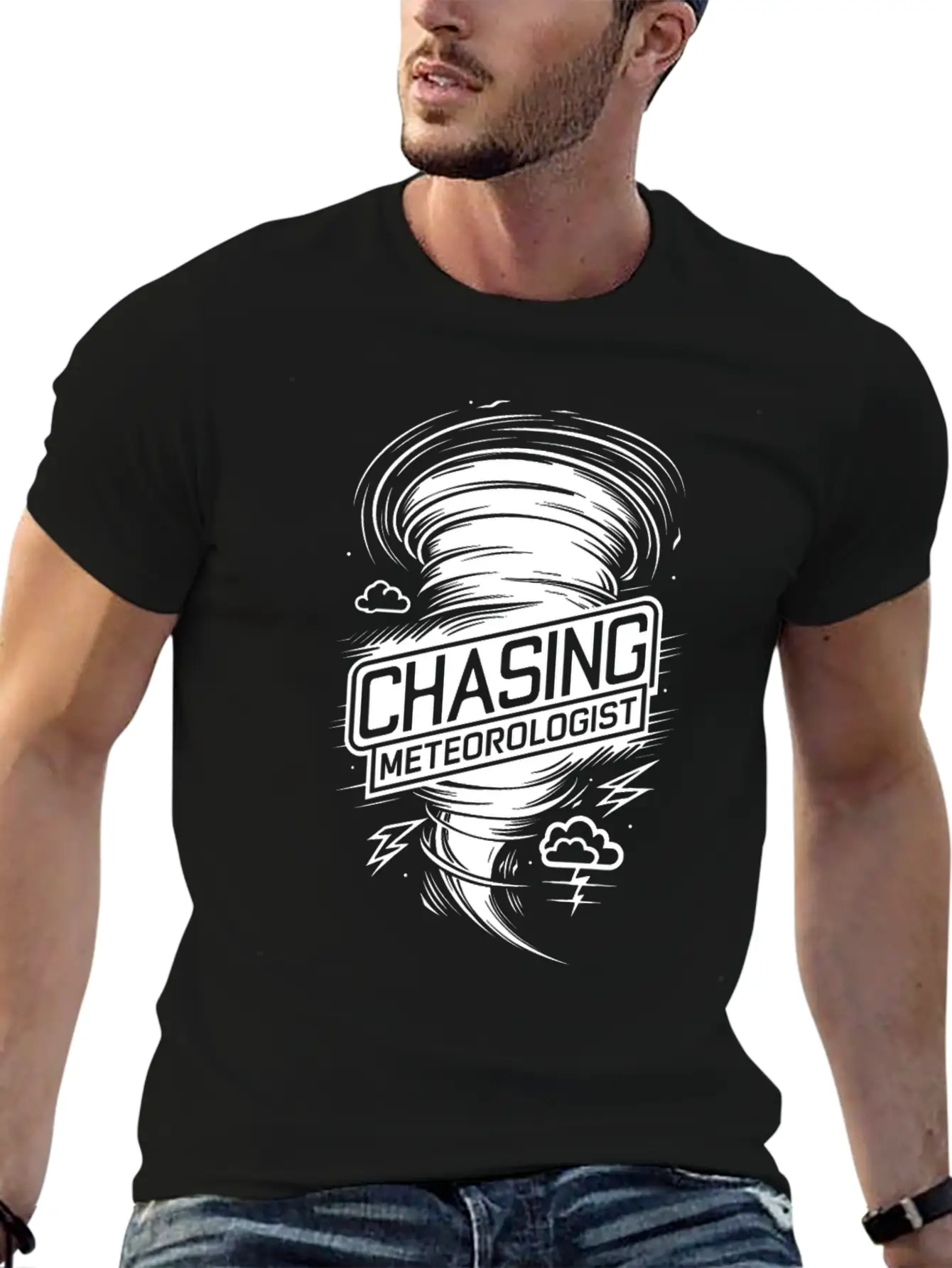 Tornado Twister Chasing Meteorologist Unisex Casual T-Shirt ��� Clean Design For Daily Comfort
