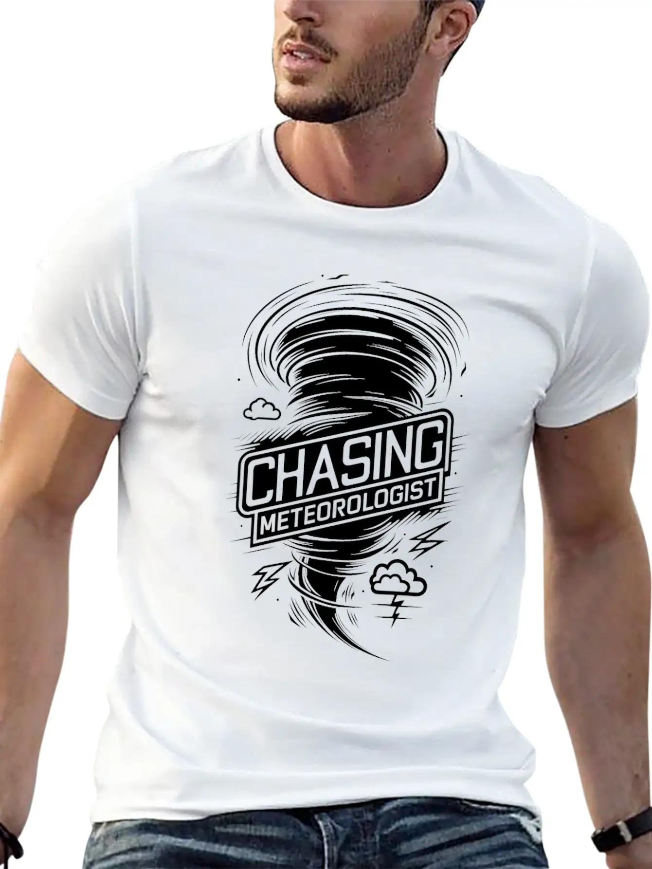 Tornado Twister Chasing Meteorologist Unisex Casual T-Shirt ��� Clean Design For Daily Comfort