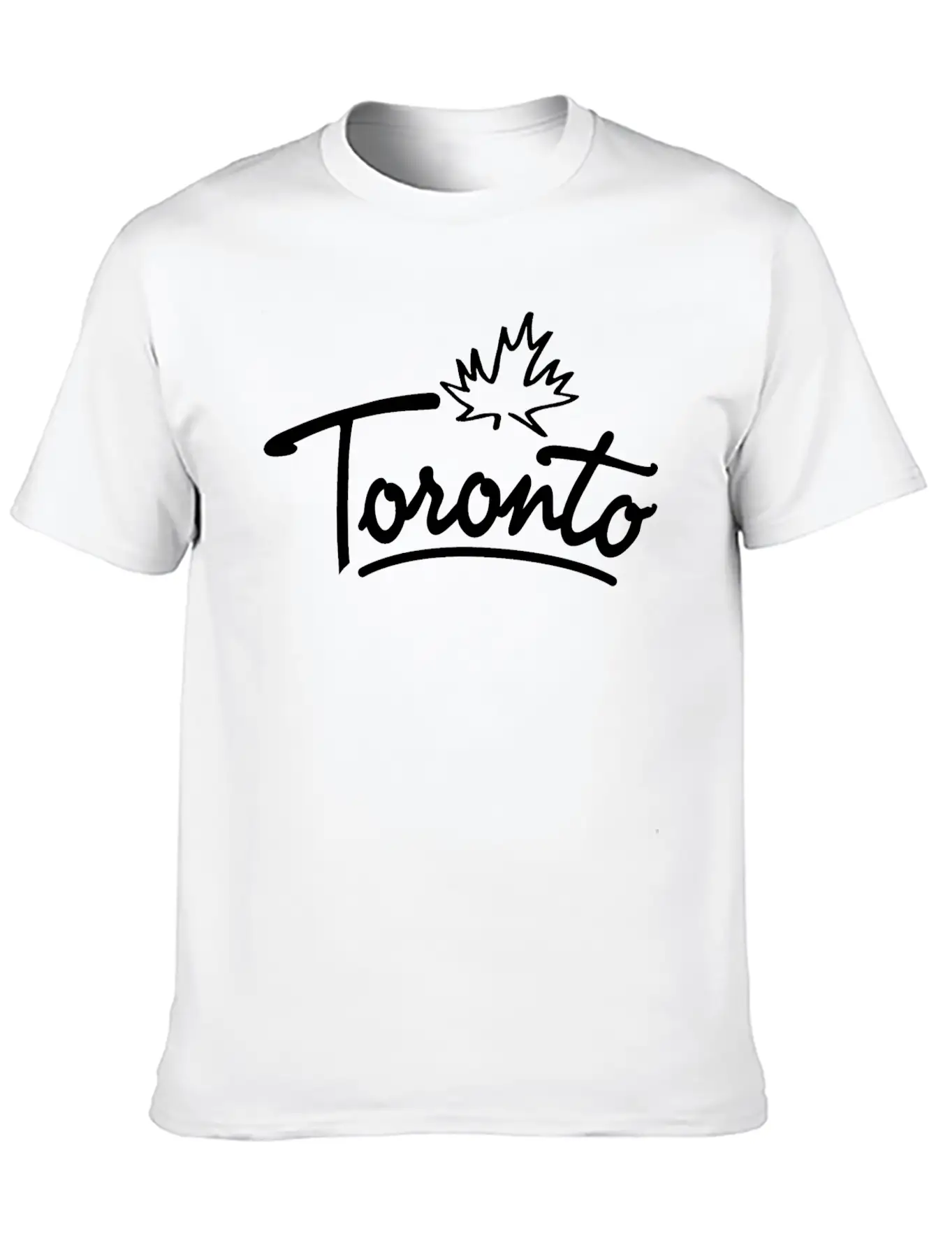 Toronto Leaf Script B Essential Cotton Tee For Daily Outfits – Unisex Style