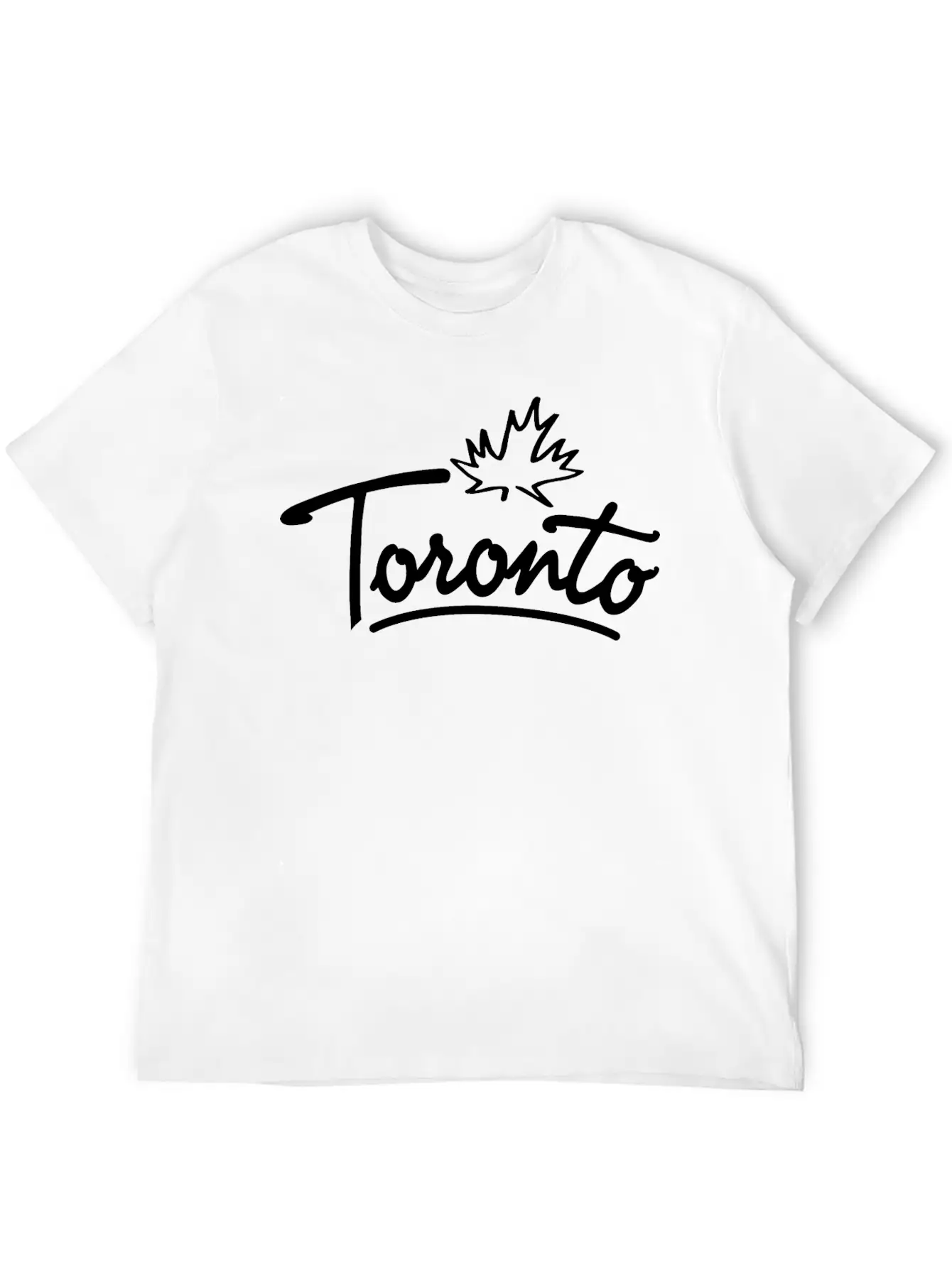 Toronto Leaf Script B Essential Cotton Tee For Daily Outfits – Unisex Style