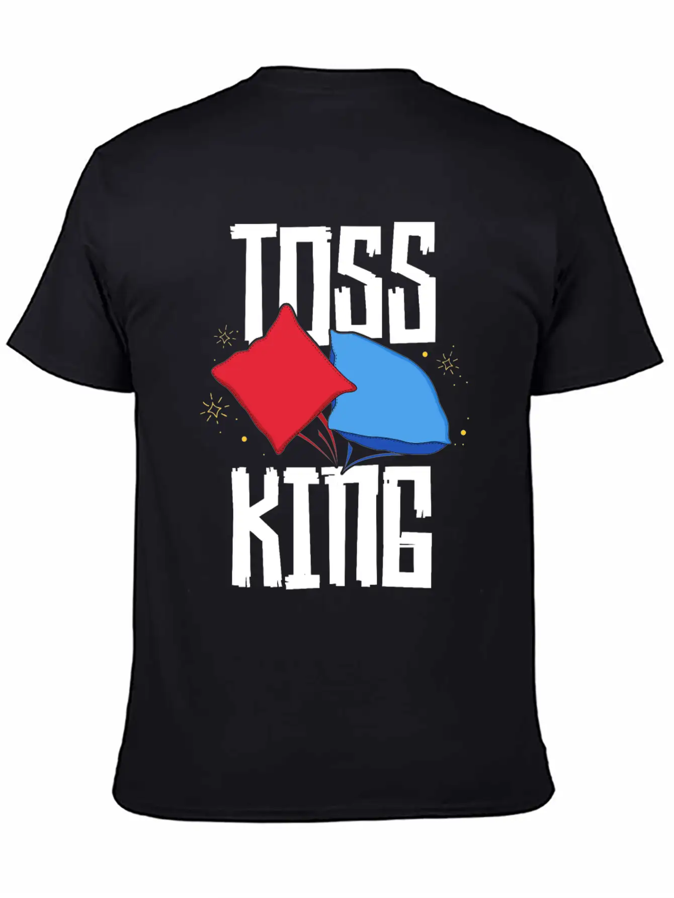 Toss King Cornhole Game TShirt American Tailgate Lightweight Cotton T-Shirt – Daily Comfort Graphic Shirt