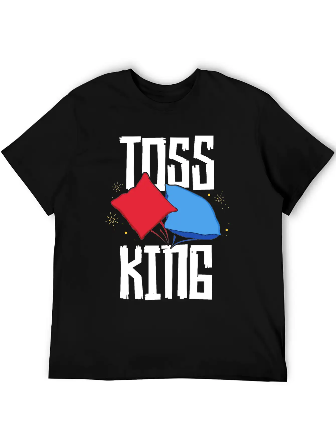Toss King Cornhole Game TShirt American Tailgate Lightweight Cotton T-Shirt – Daily Comfort Graphic Shirt