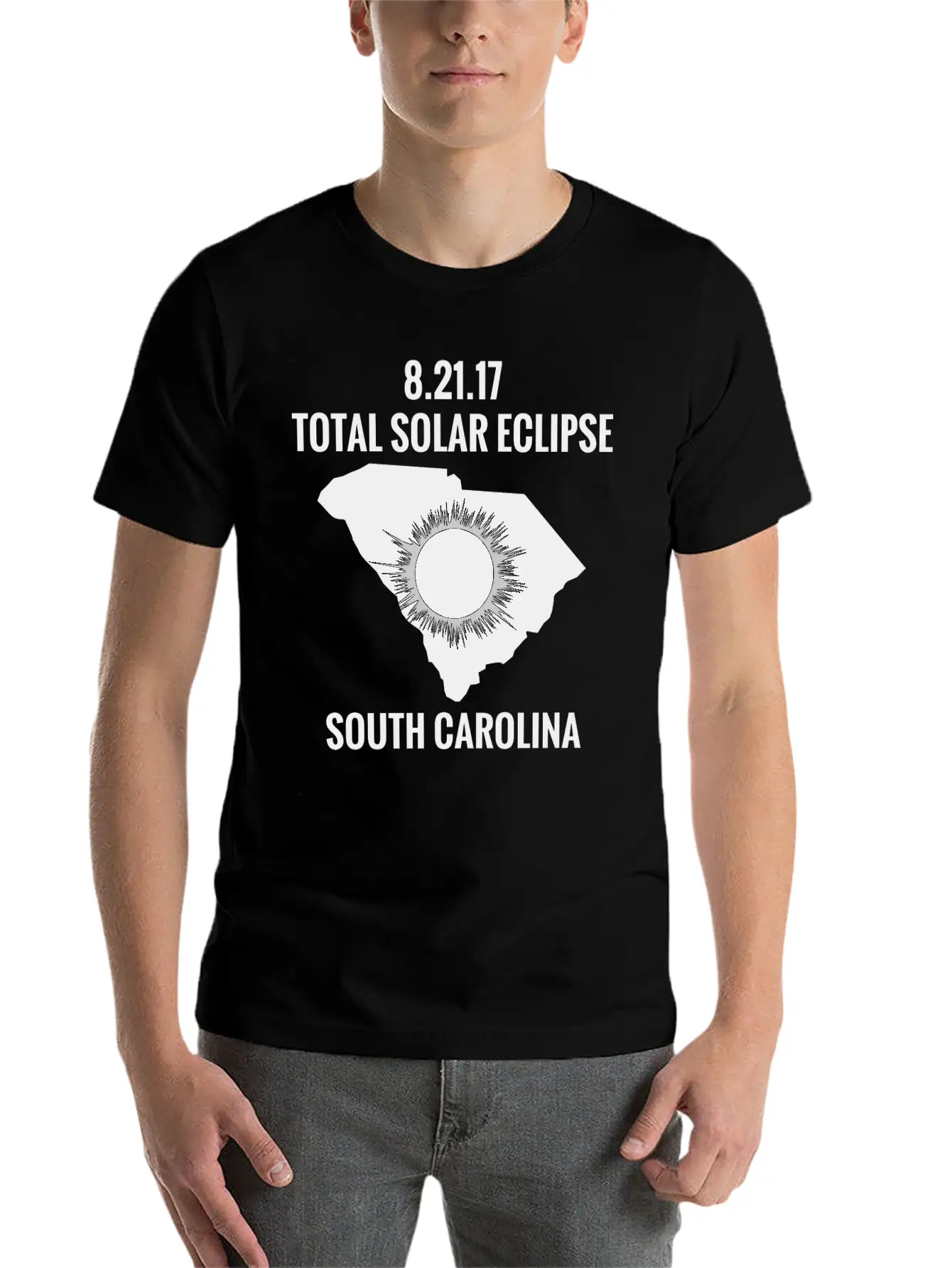 Total Solar Eclipse 2017 South Carolina Classic Fit Graphic Tee For Daily Comfort – Unisex Cotton Shirt