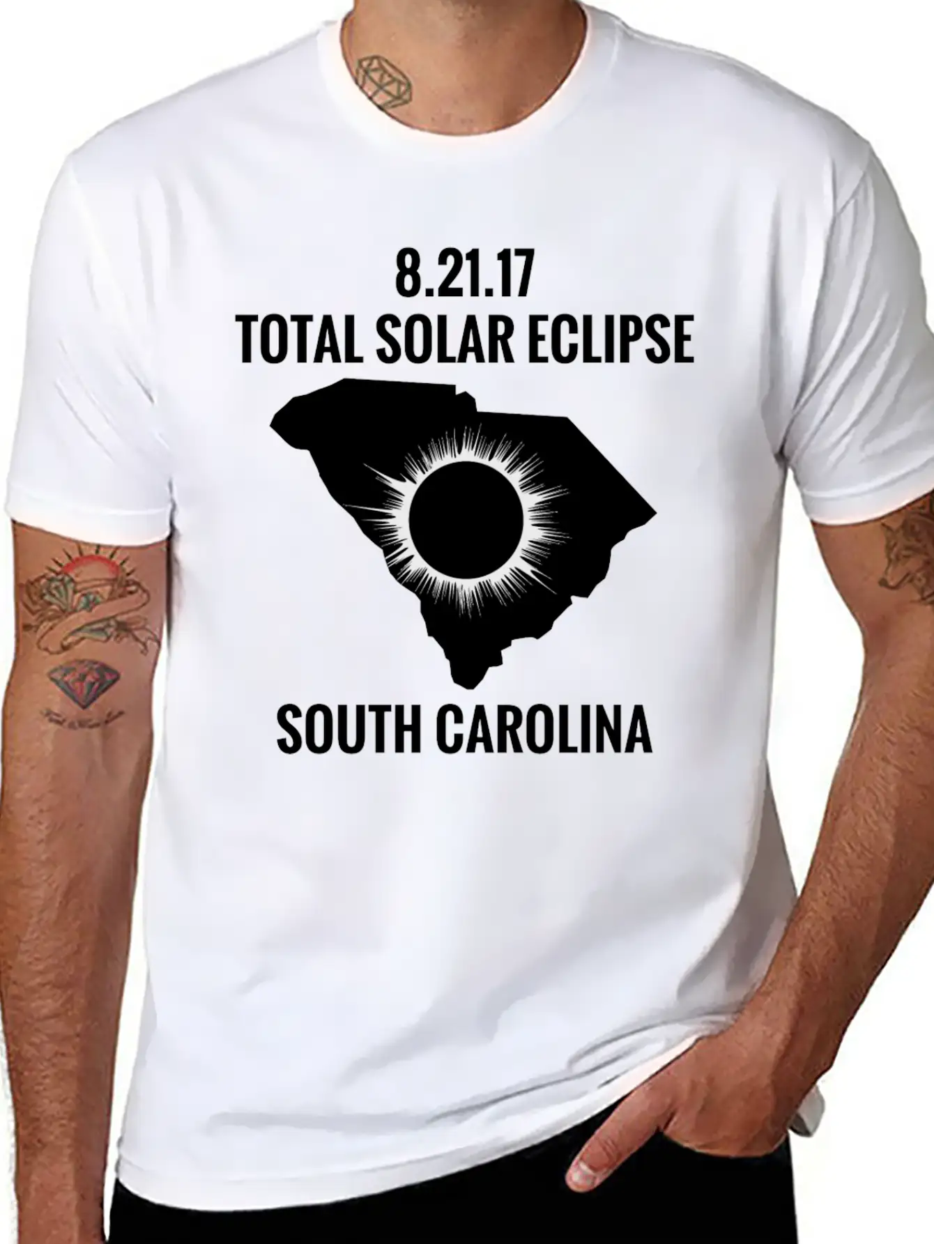Total Solar Eclipse 2017 South Carolina Classic Fit Graphic Tee For Daily Comfort – Unisex Cotton Shirt