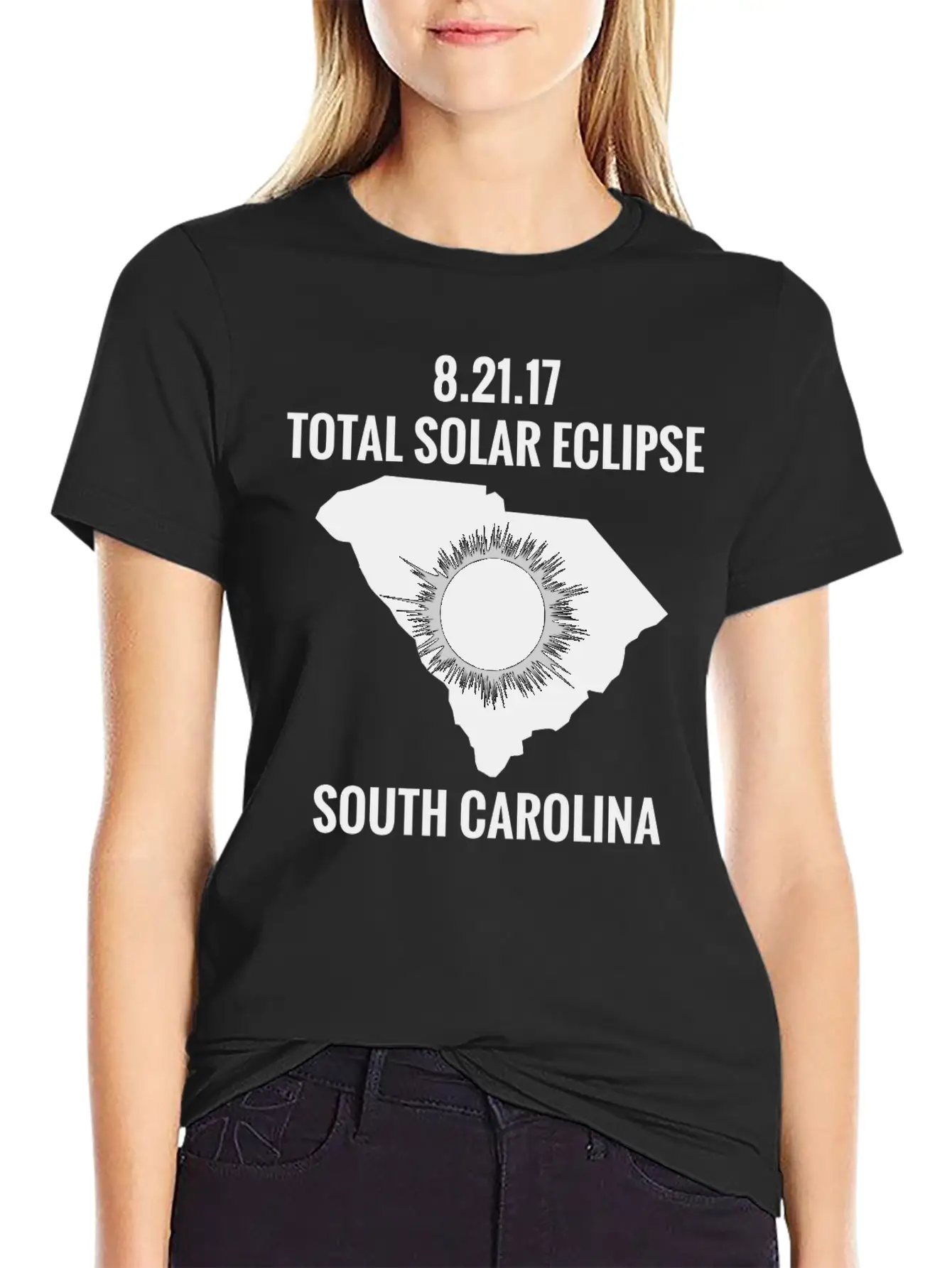 Total Solar Eclipse 2017 South Carolina Classic Fit Graphic Tee For Daily Comfort – Unisex Cotton Shirt