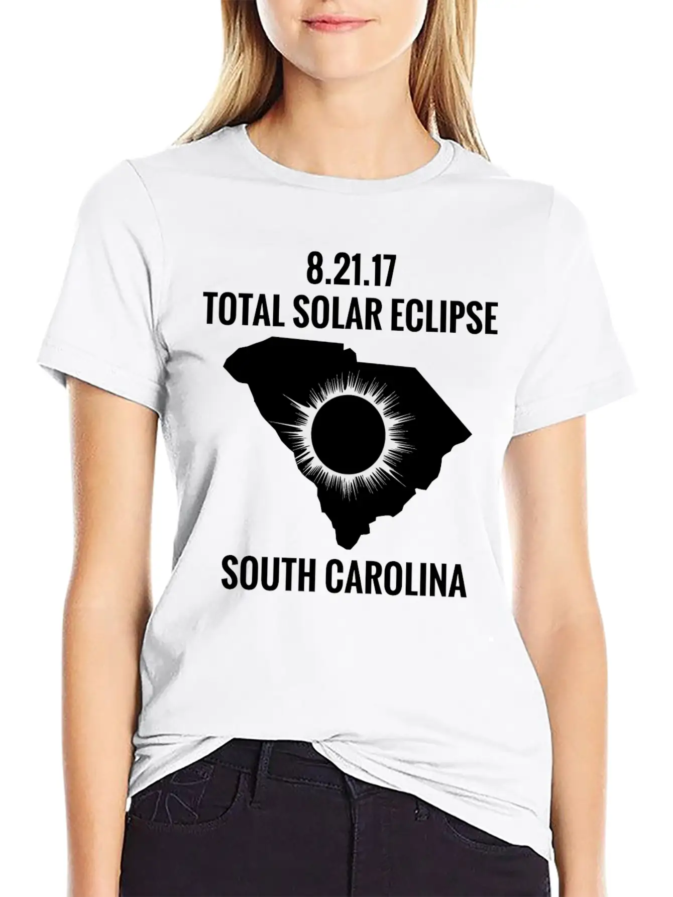 Total Solar Eclipse 2017 South Carolina Classic Fit Graphic Tee For Daily Comfort – Unisex Cotton Shirt