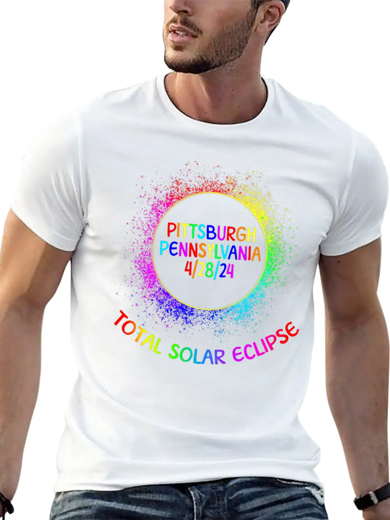Total Solar Eclipse Pittsburgh Pennsylvaniafamily Lightweight Cotton T-Shirt – Daily Comfort Graphic Shirt