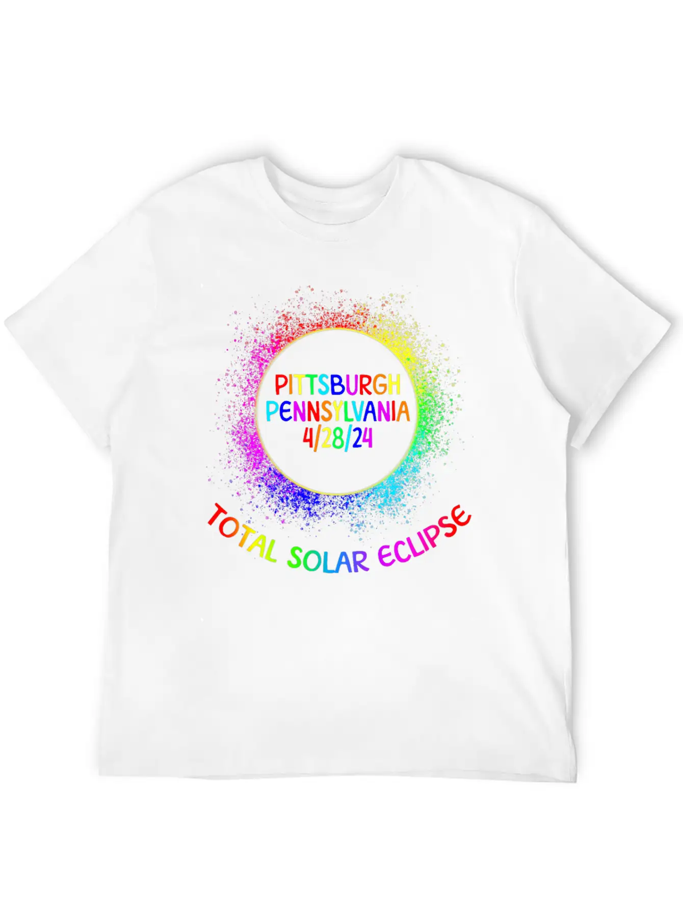 Total Solar Eclipse Pittsburgh Pennsylvaniafamily Lightweight Cotton T-Shirt – Daily Comfort Graphic Shirt