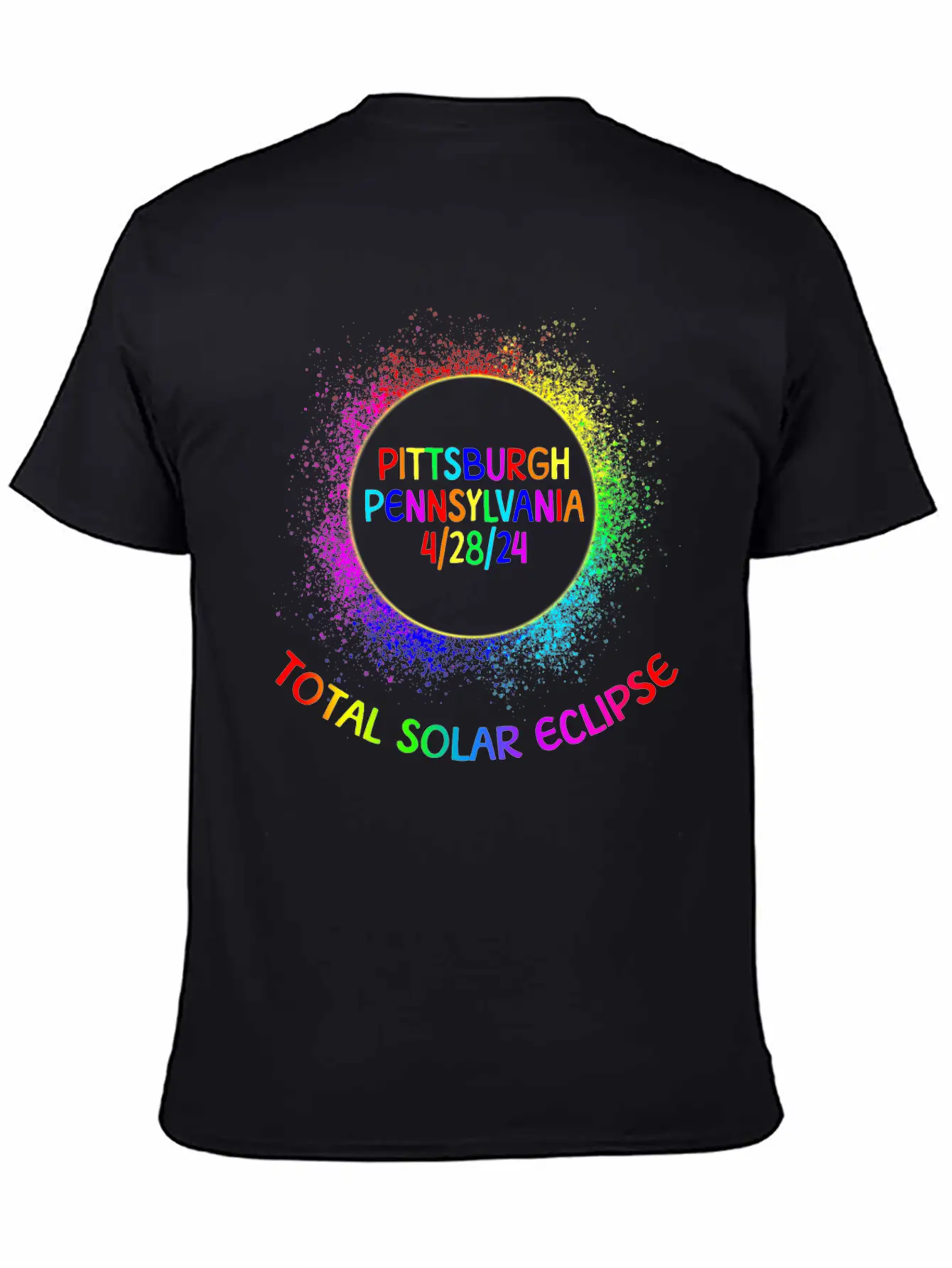 Total Solar Eclipse Pittsburgh Pennsylvaniafamily Lightweight Cotton T-Shirt – Daily Comfort Graphic Shirt
