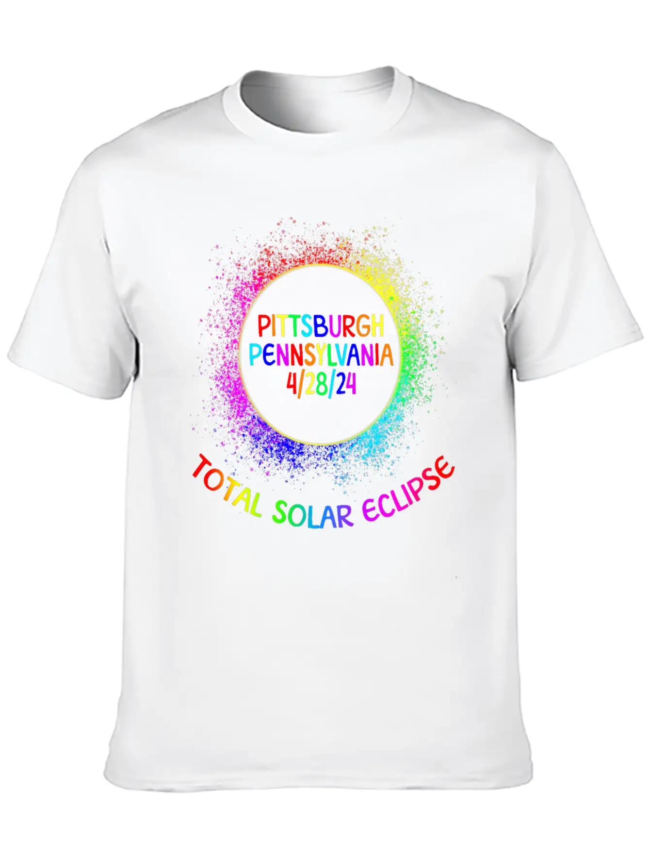 Total Solar Eclipse Pittsburgh Pennsylvaniafamily Lightweight Cotton T-Shirt – Daily Comfort Graphic Shirt