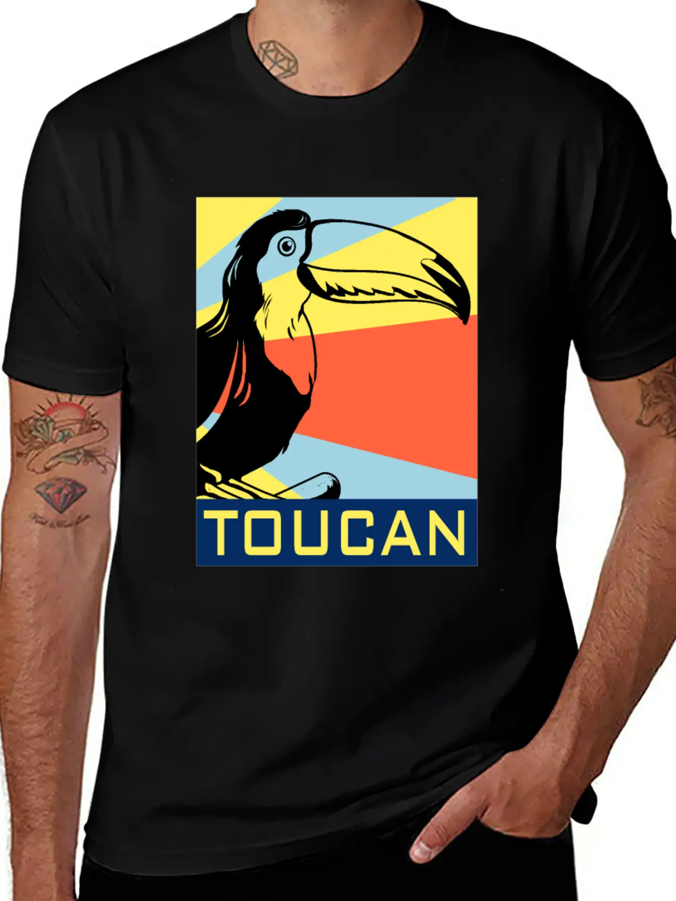 Toucan Gift Tropical Jungle Bird Watching Pecker Essential Cotton Tee For Daily Outfits – Unisex Style