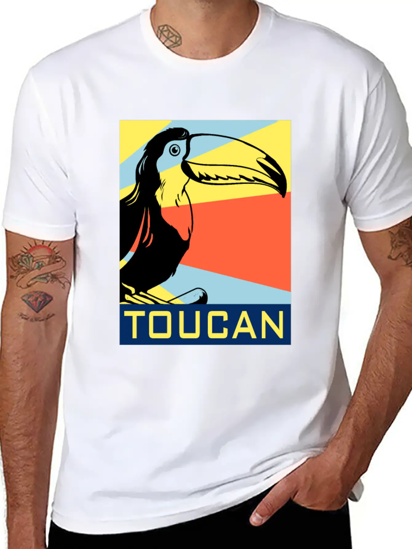 Toucan Gift Tropical Jungle Bird Watching Pecker Essential Cotton Tee For Daily Outfits – Unisex Style
