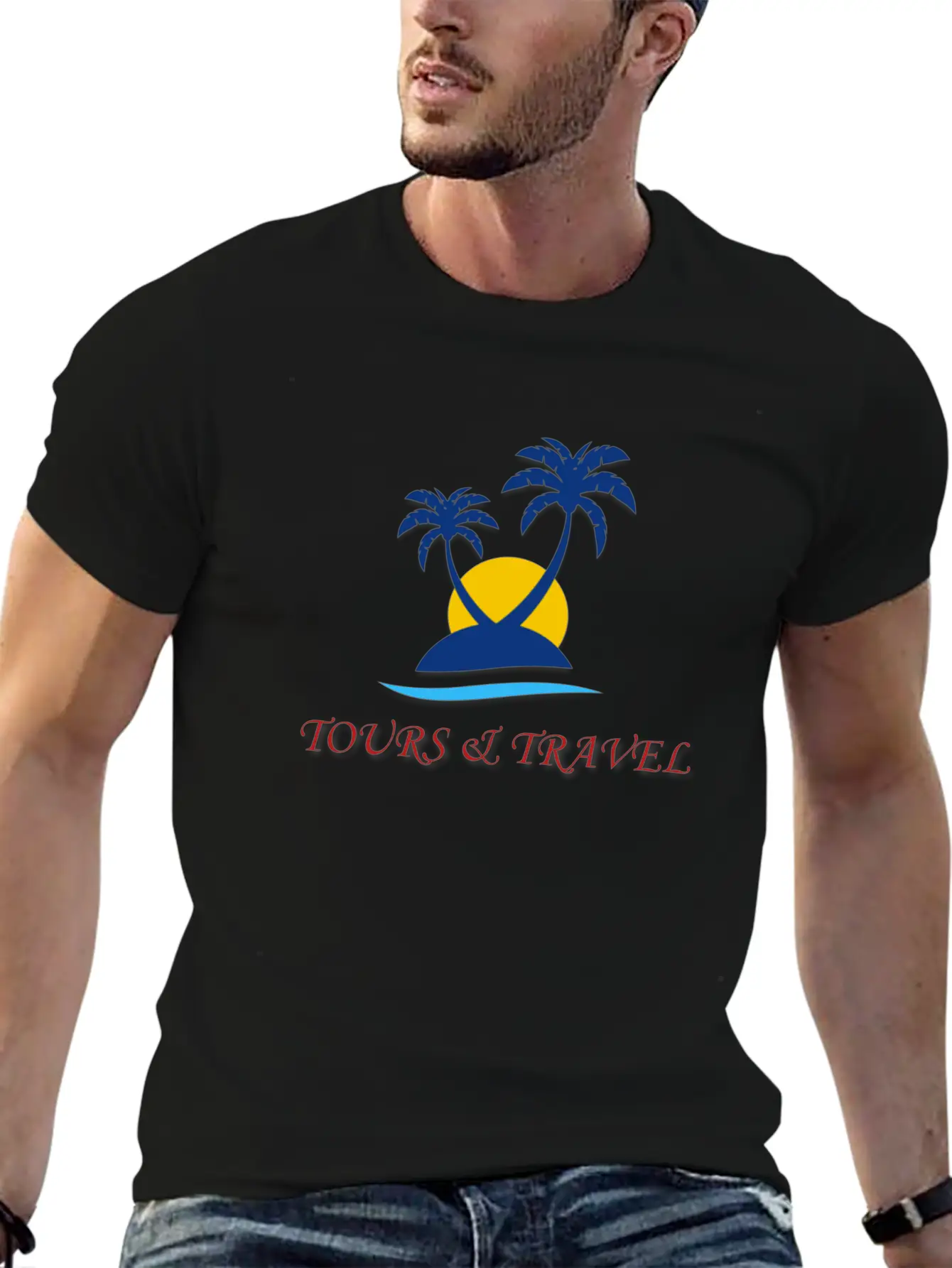 Tours And Travel Modern Fit Casual T-Shirt – Clean And Versatile Design