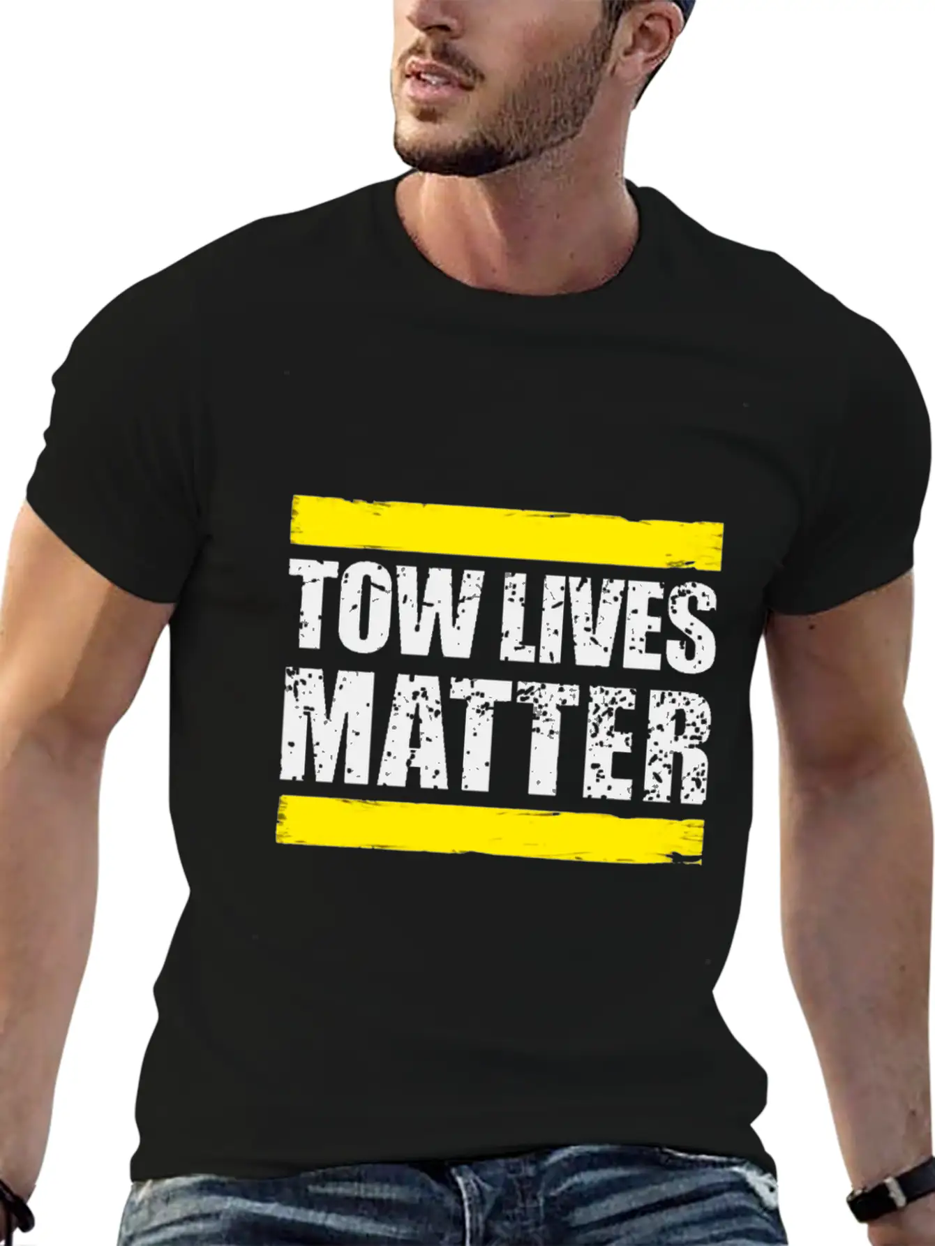 Tow Lives Matter Tow Truck Driver Basic Graphic T-Shirt – Daily Comfort In Soft Cotton