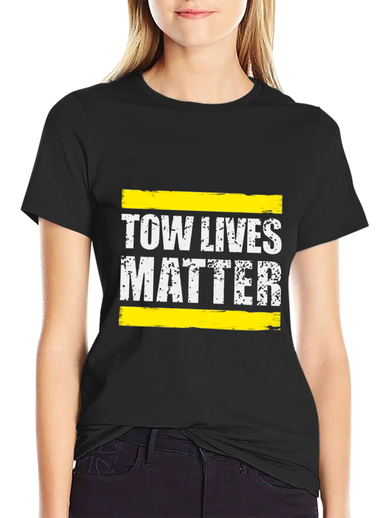Tow Lives Matter Tow Truck Driver Basic Graphic T-Shirt – Daily Comfort In Soft Cotton
