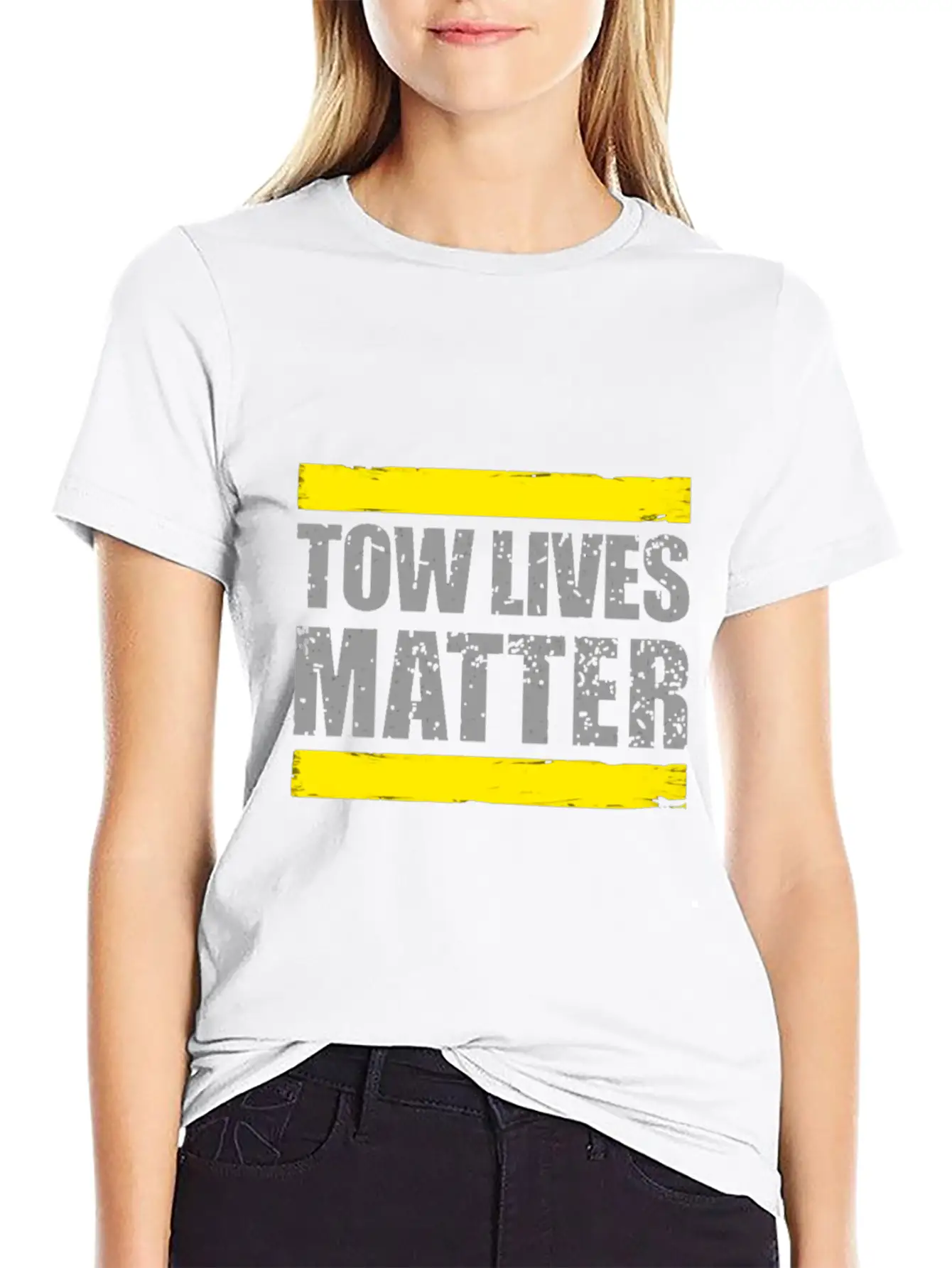 Tow Lives Matter Tow Truck Driver Basic Graphic T-Shirt – Daily Comfort In Soft Cotton