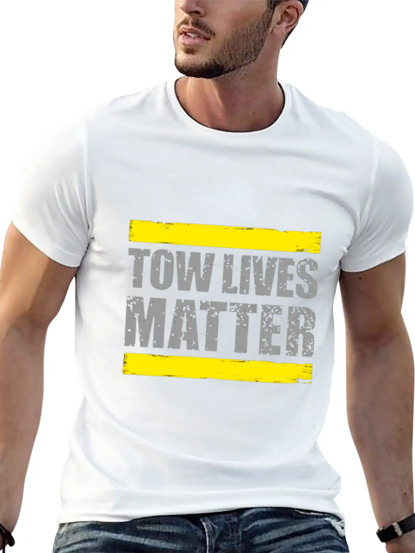 Tow Lives Matter Tow Truck Driver Basic Graphic T-Shirt – Daily Comfort In Soft Cotton
