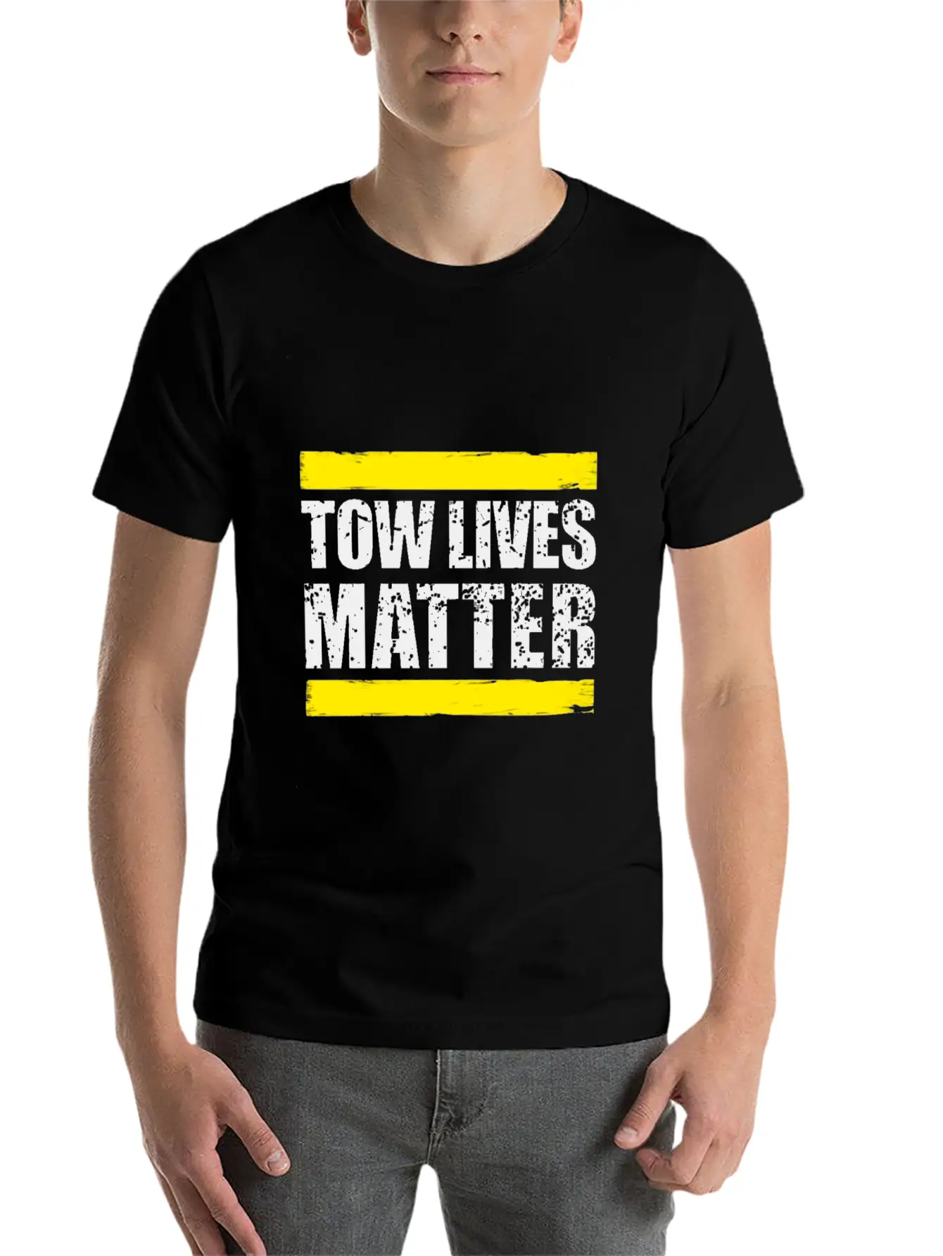 Tow Lives Matter Tow Truck Driver Basic Graphic T-Shirt – Daily Comfort In Soft Cotton