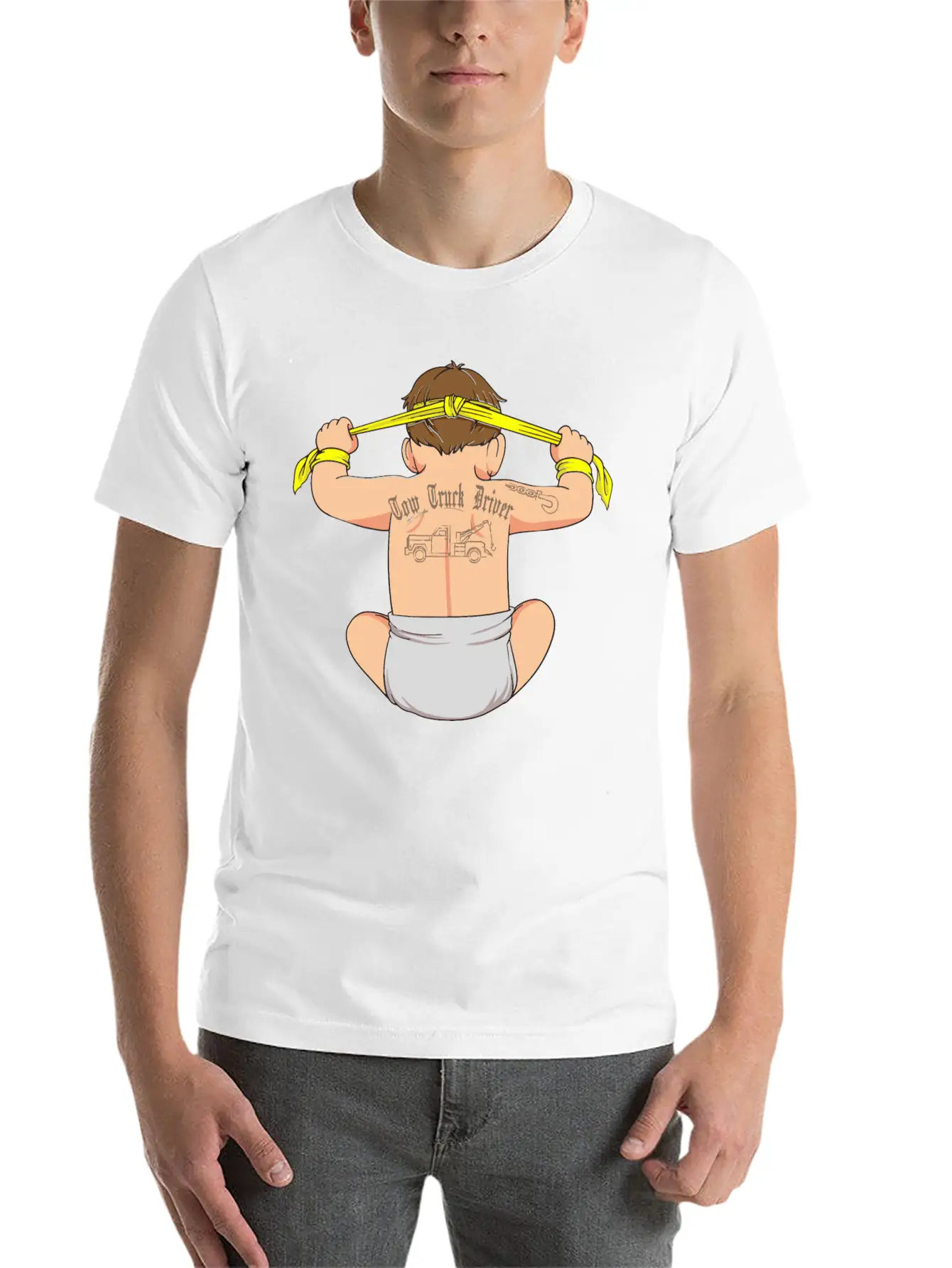 Tow Truck Driver Funny Legal Hooker Gift Tow Lightweight Cotton T-Shirt – Daily Comfort Graphic Shirt