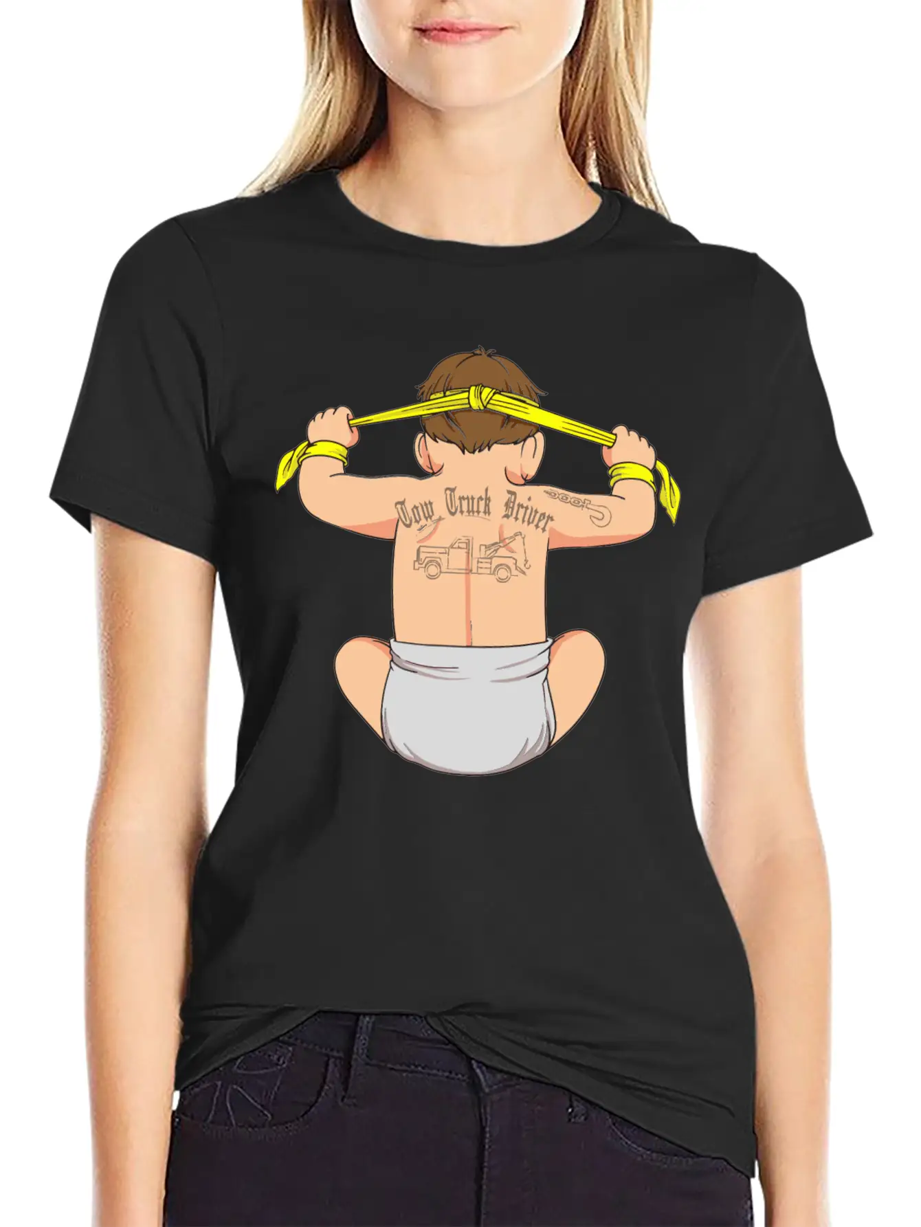 Tow Truck Driver Funny Legal Hooker Gift Tow Lightweight Cotton T-Shirt – Daily Comfort Graphic Shirt