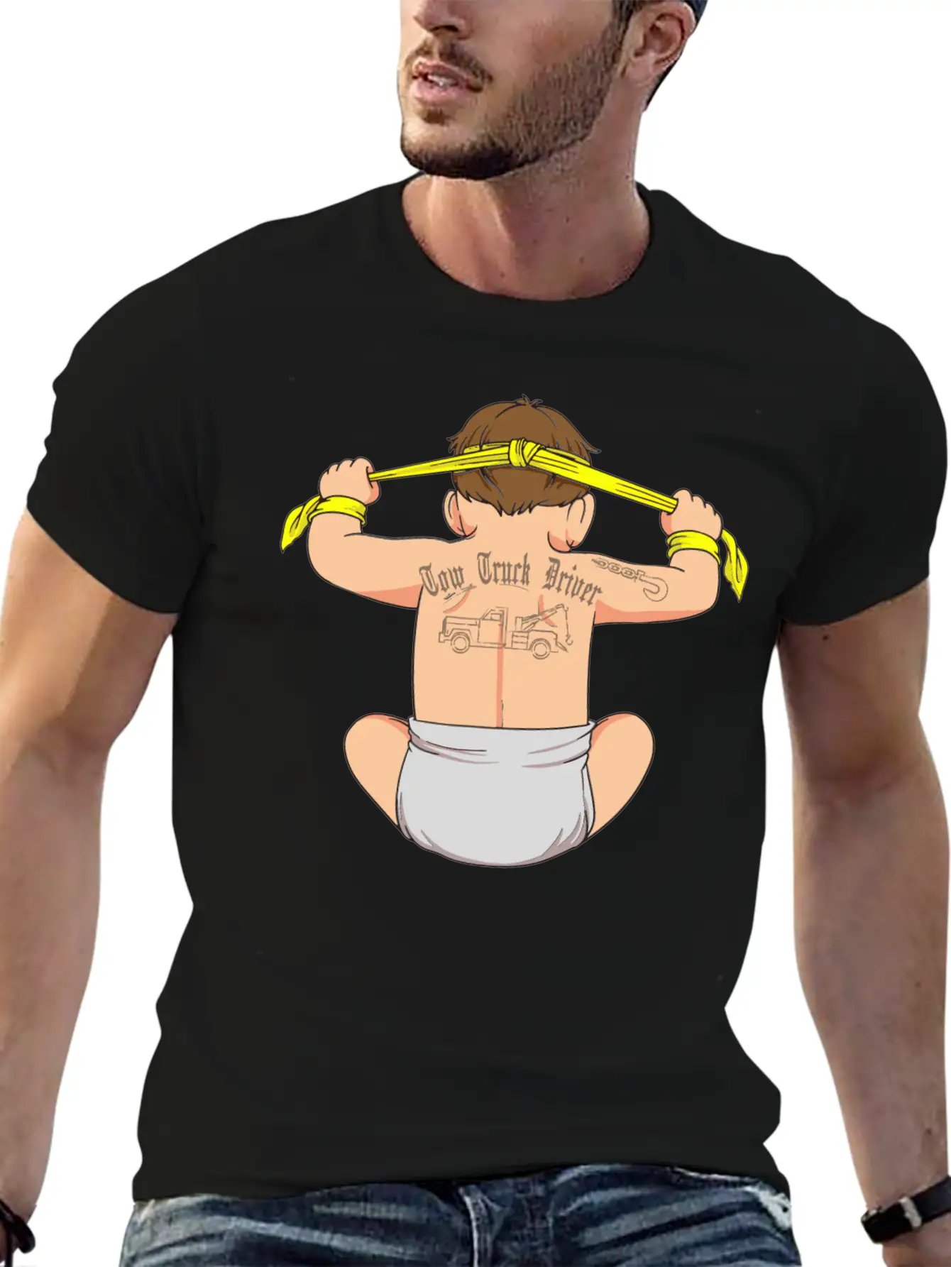 Tow Truck Driver Funny Legal Hooker Gift Tow Lightweight Cotton T-Shirt – Daily Comfort Graphic Shirt