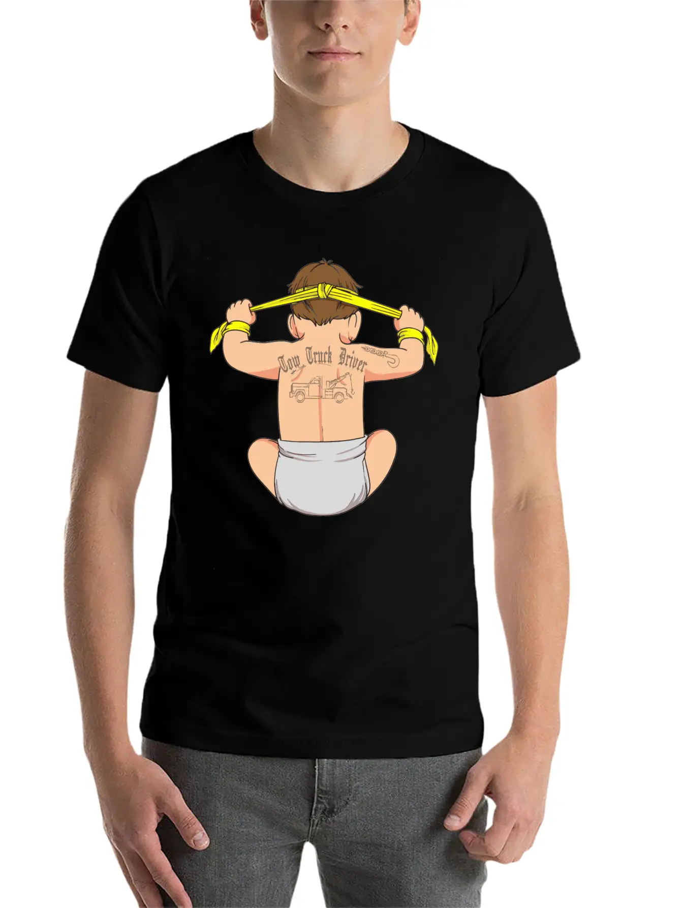 Tow Truck Driver Funny Legal Hooker Gift Tow Lightweight Cotton T-Shirt – Daily Comfort Graphic Shirt
